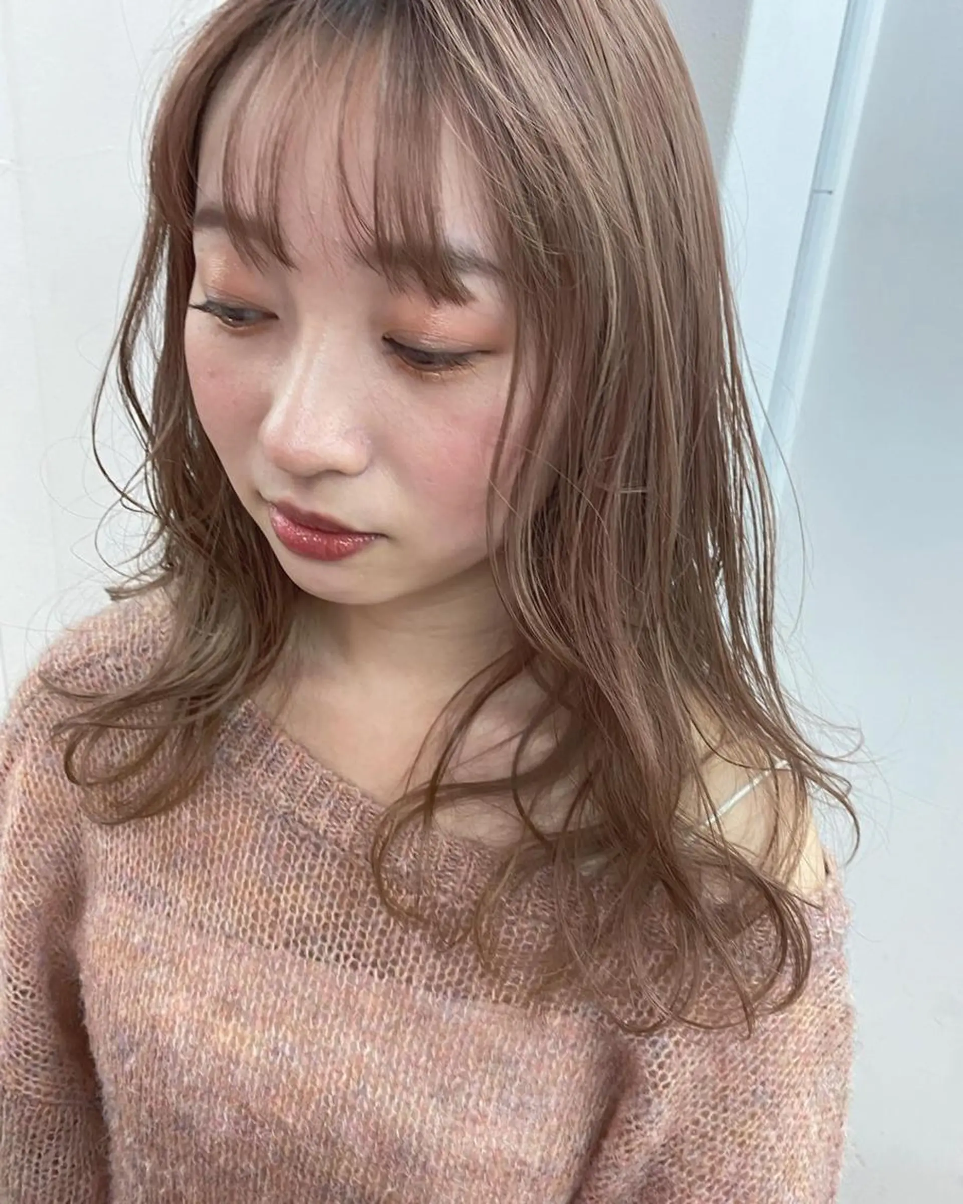 ミディアム ミディアムパーマ Shikota Nagisaのマツエク・マツパデザイン