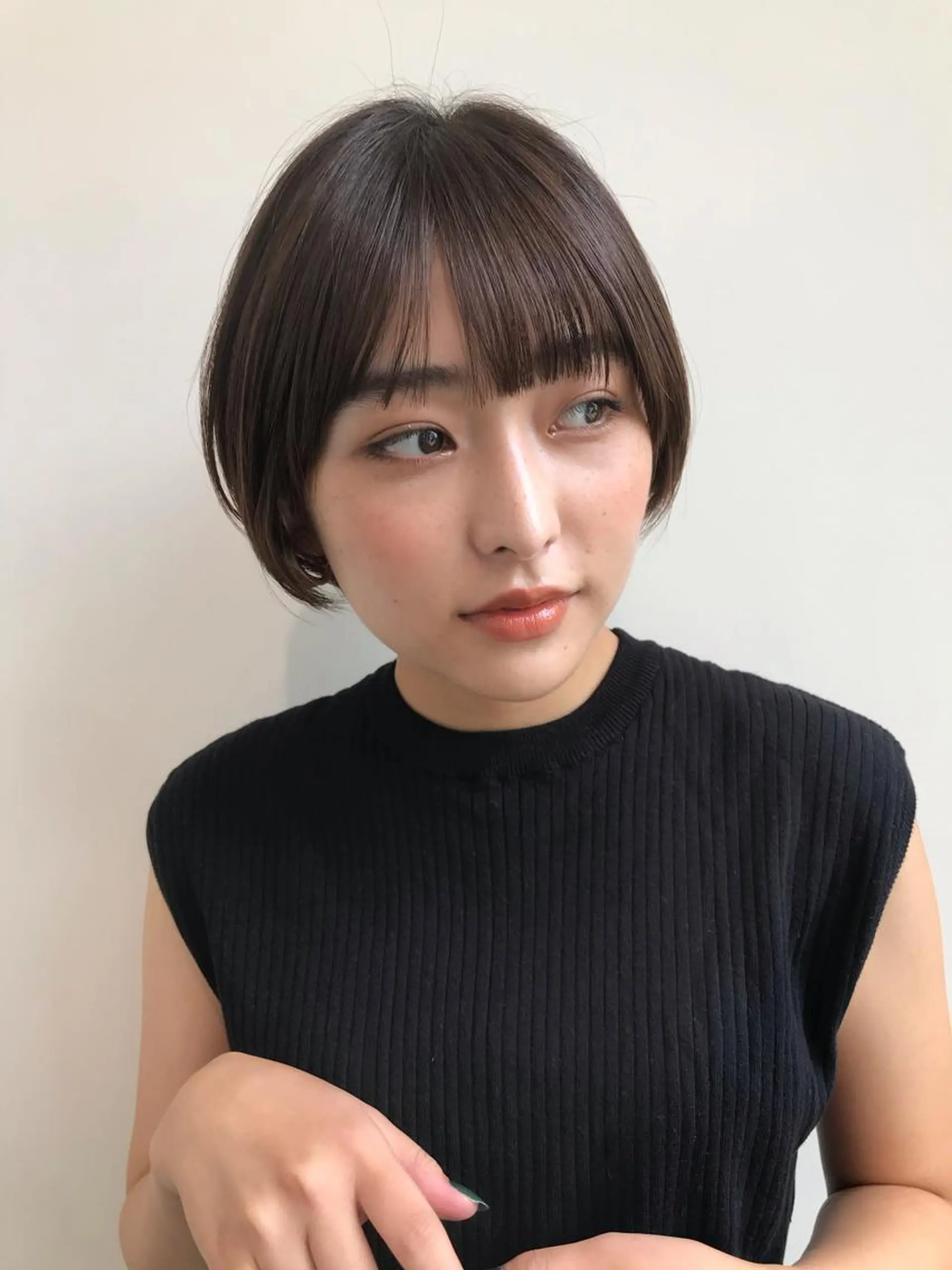 ショート カット ヘアカラー トリートメント イメチェンカット✂️ 錦糸町佐藤店長のヘアスタイル