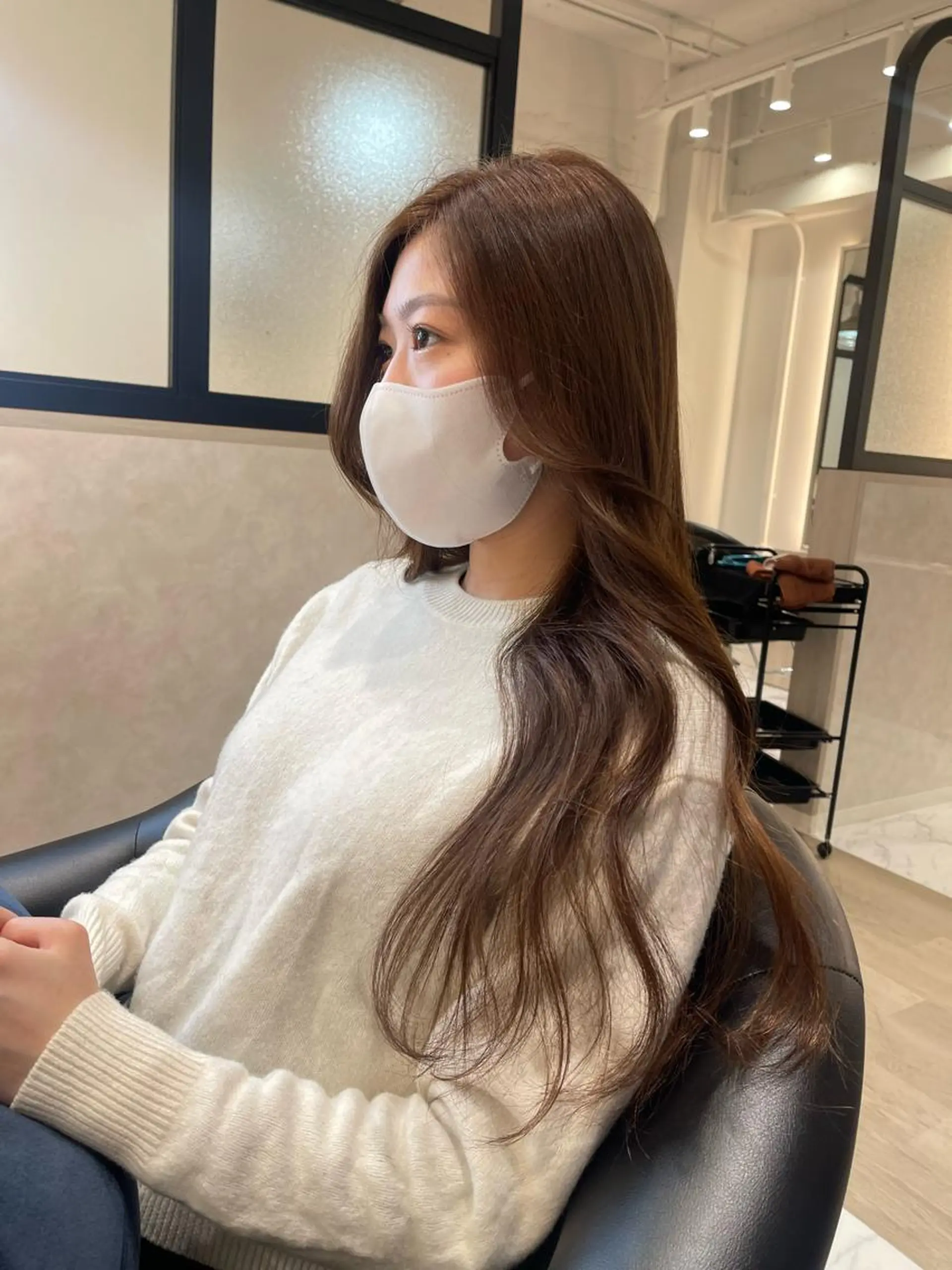 ロング カラー カット ヘアカラー トリートメント &chaLme   心斎橋所属・emi/髪質改善/ 韓国風/艶カラーのヘアスタイル