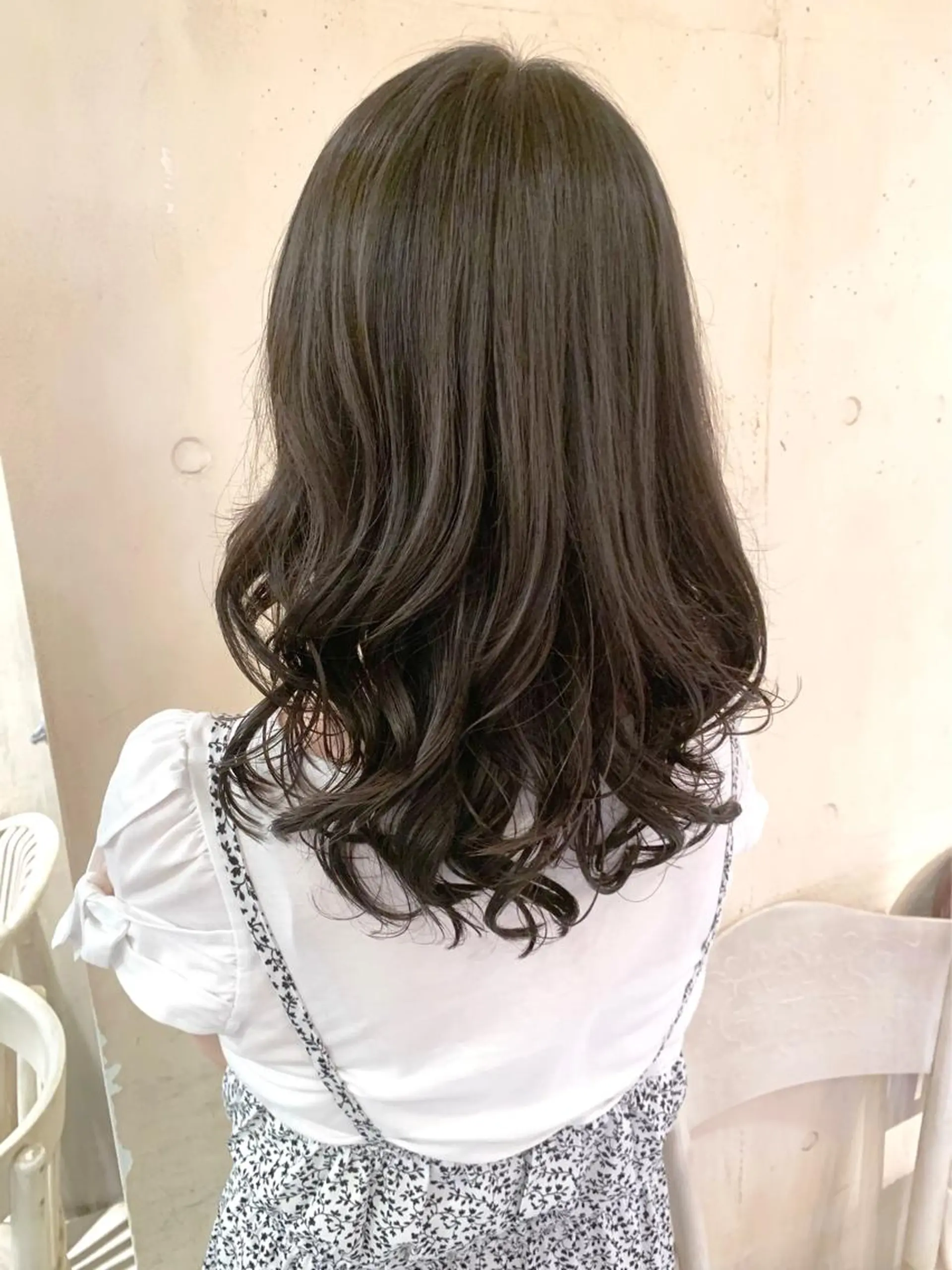 セミロング パーマ 切りっぱなしボブ セミロングパーマ ボブ ウルフカット 銀座No.1髪質改善 縮毛矯正/本木のヘアスタイル