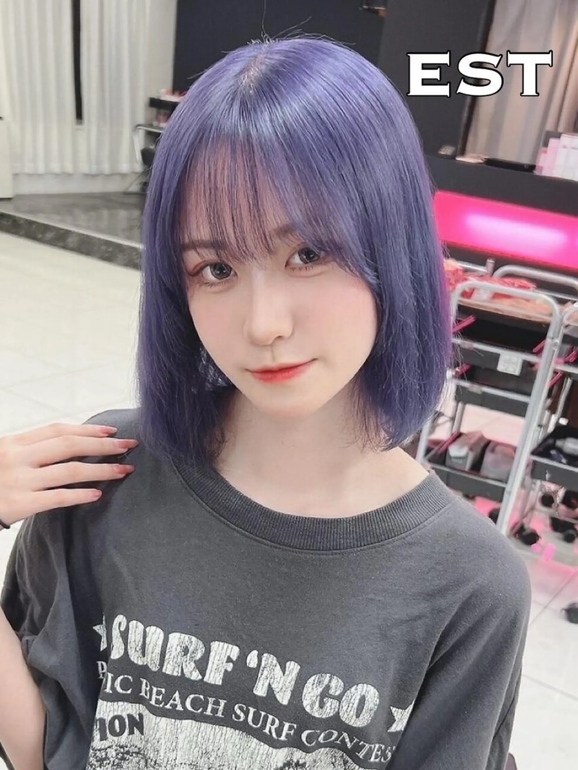 ロング ヘアアレンジ カラー シールエクステ バレイヤージュ ベージュカラー ブリーチ ケアブリーチ MORI MARIKAのヘアスタイル