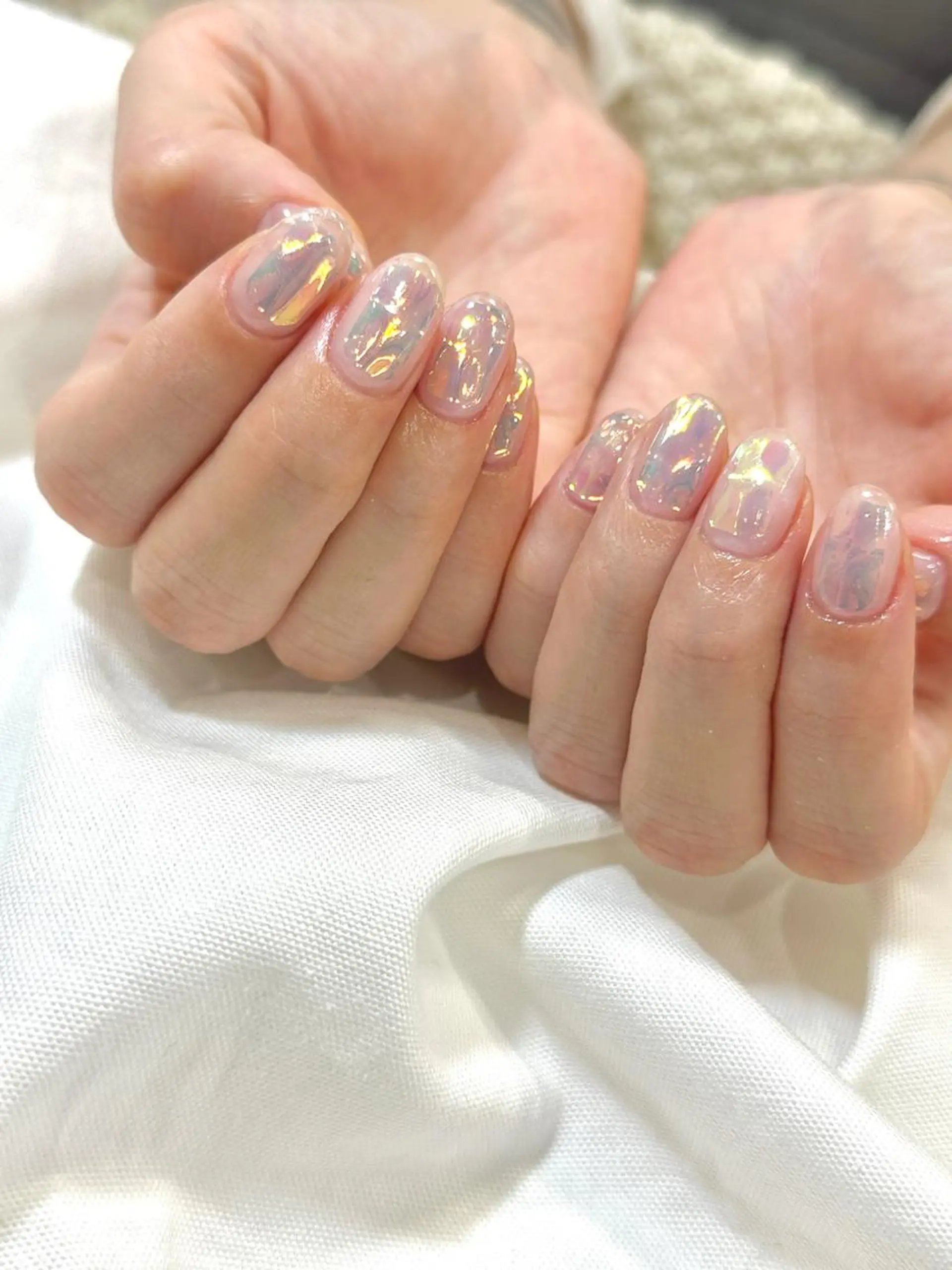 ネイル オーロラネイル クリアネイル 氷ネイル・うるうるネイル Threee所属・Threee. Misakiのネイルデザイン