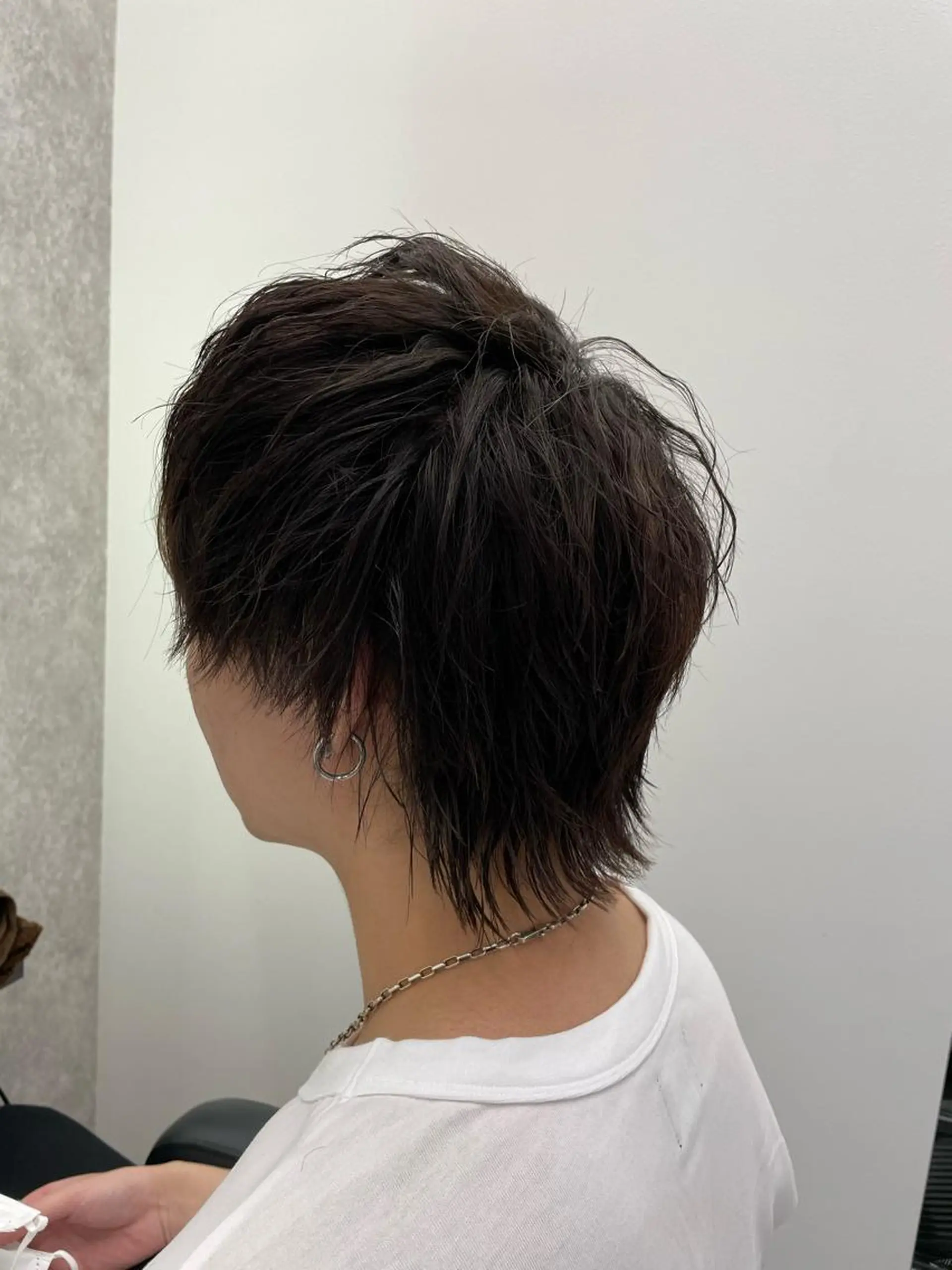 ミディアム ウルフカット カット 佐々木 達也のヘアスタイル