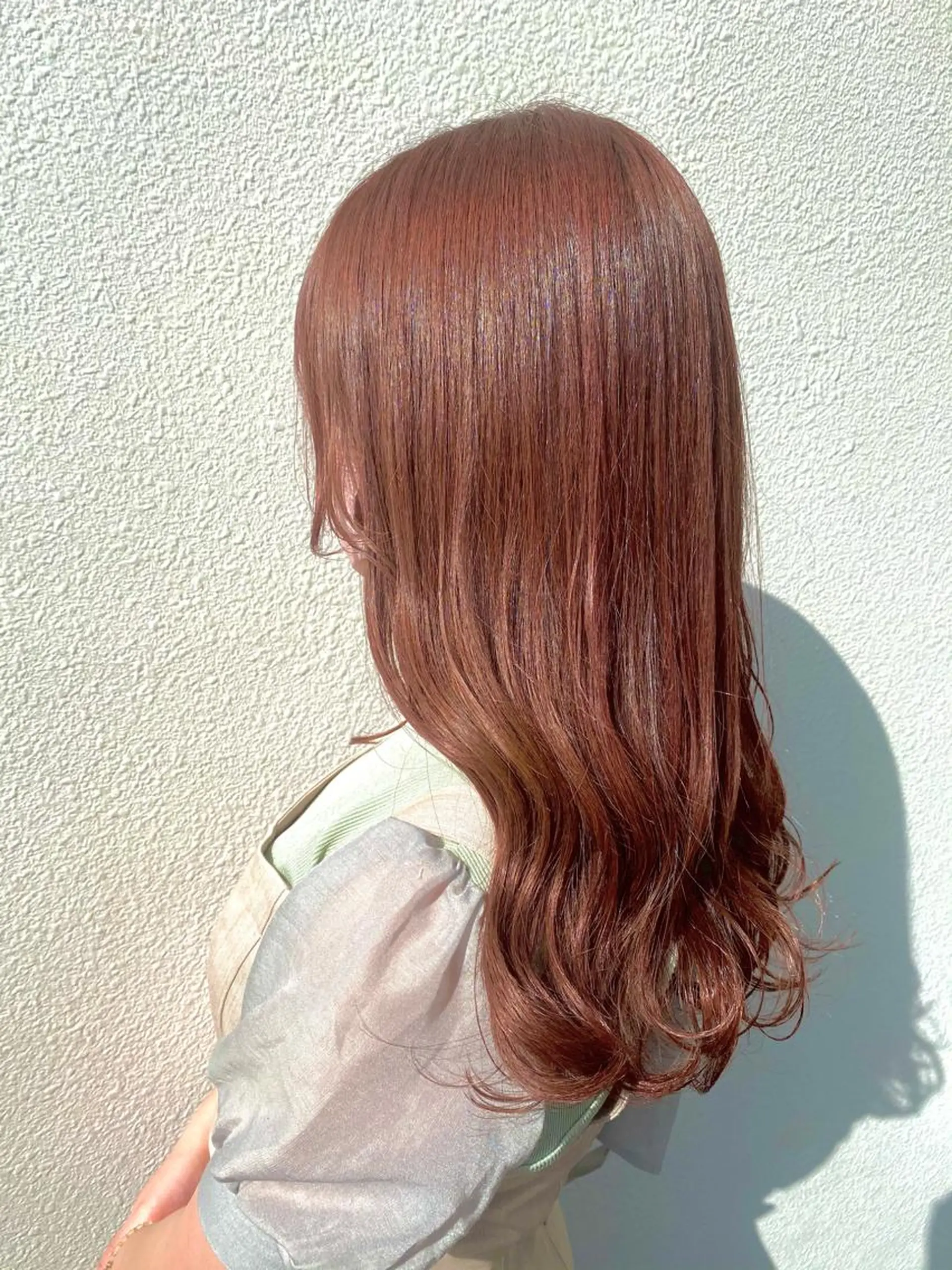 ロング カラー ブリーチ 透明感カラー ブリーチなしカラー ピンクカラー トリートメント カット ヘアカラー 髪質改善/艶カラー 🎀ヘアアレンジ🎀のヘアスタイル