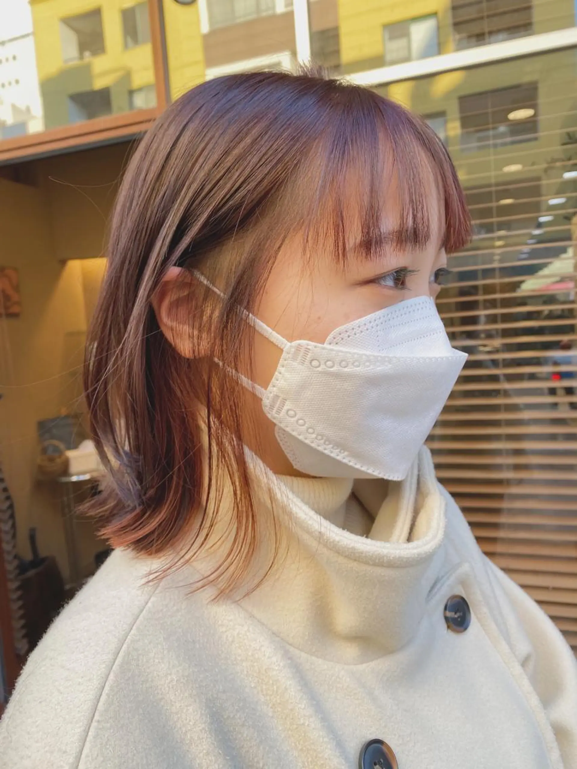 ミディアム ヘアカラー トリートメント maika /layer cutのヘアスタイル