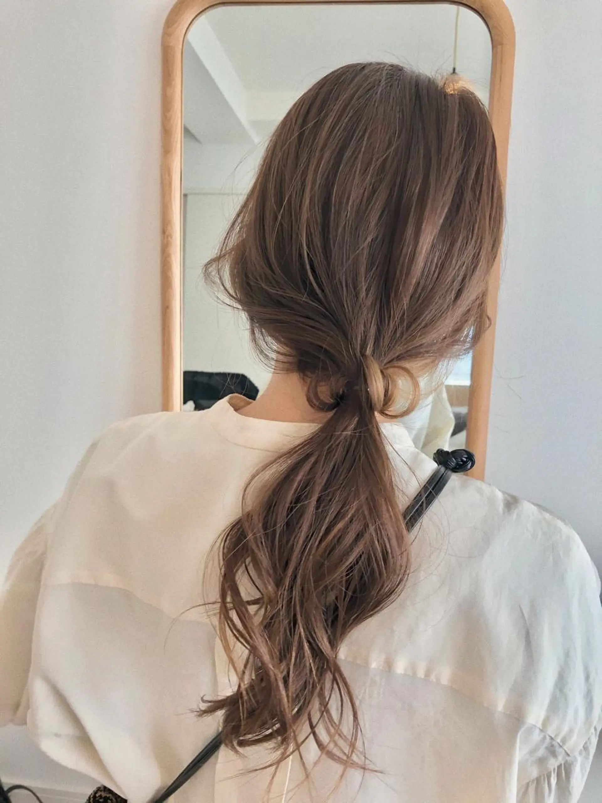 セミロング カラー 長井 徹行のヘアスタイル