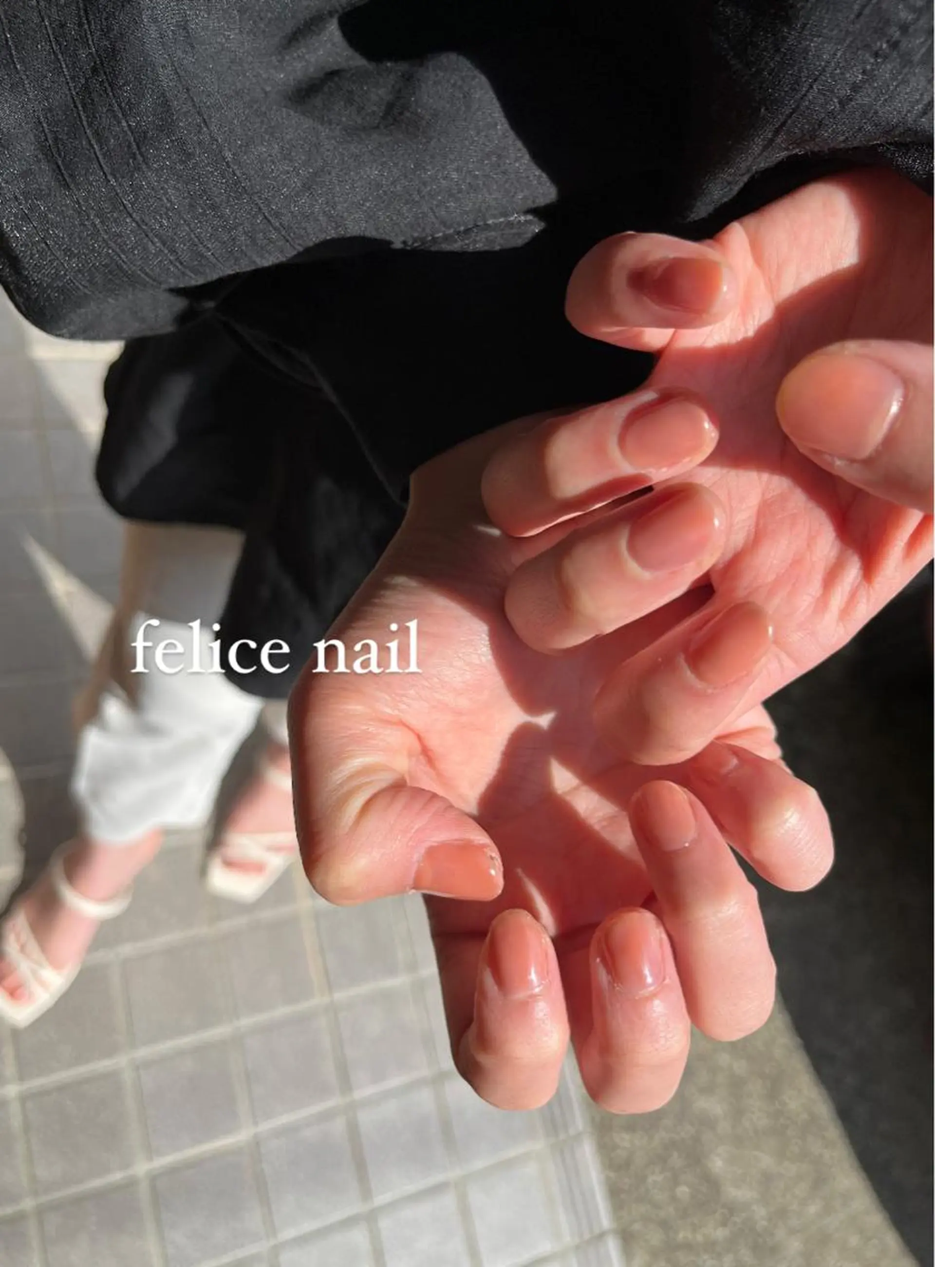 ネイル ワンカラーネイル ピンク felice nailのネイルデザイン