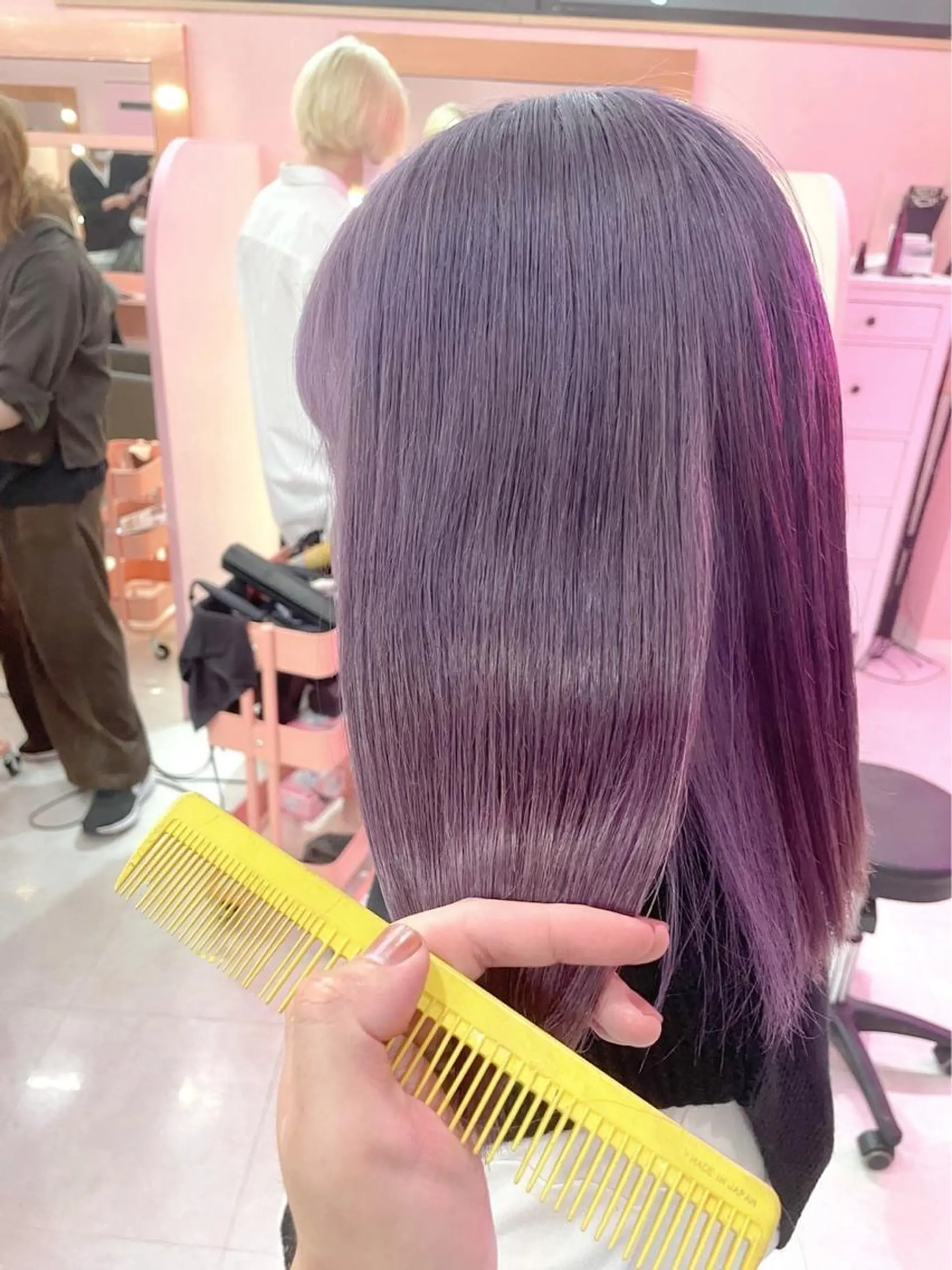 ミディアム 🩶 ピンクカラー/ ブロンド🩶くるみのヘアスタイル