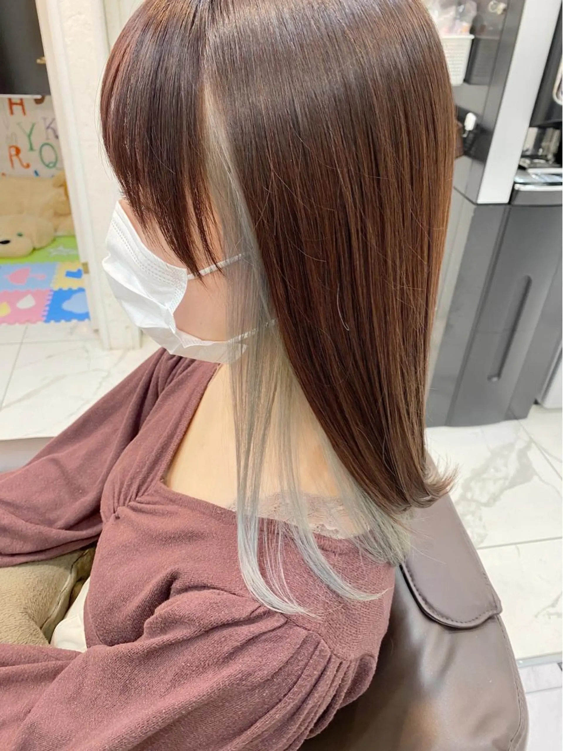 セミロング カラー カット ヘアカラー トリートメント shanti 渡辺新也✂️のヘアスタイル