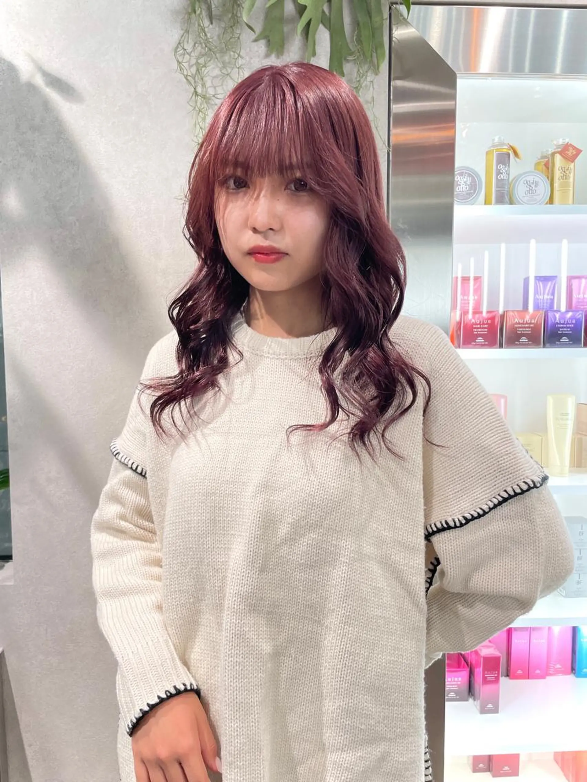 カラー スミレ /メンズ /コーンロウのヘアスタイル