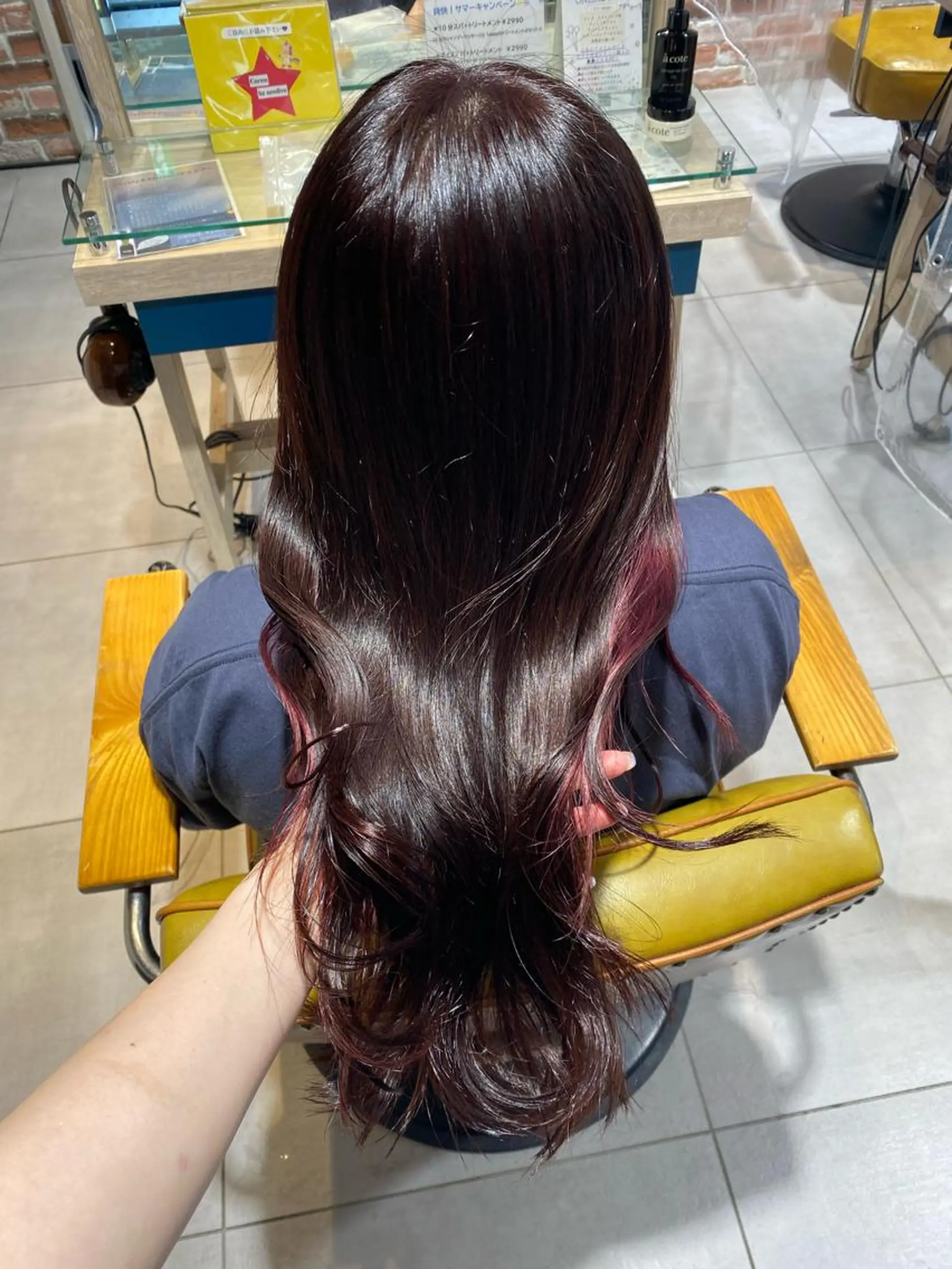 ロング カラー 関口 桃花🌷 暖色カラーのヘアスタイル
