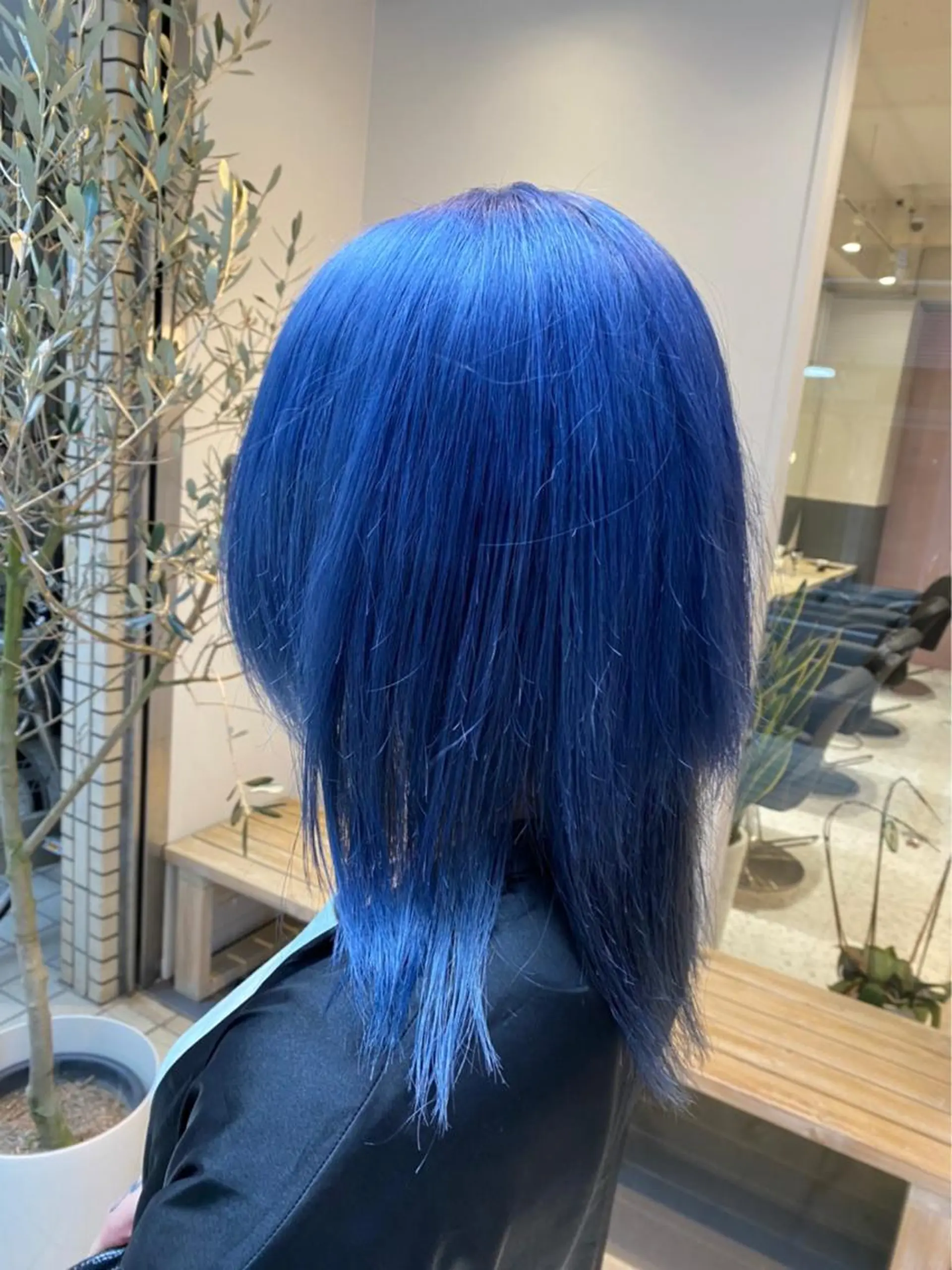 ミディアム カラー ヘアアレンジ カット ヘアカラー トリートメント 髪質改善×ハイトーン 中田啄也のヘアスタイル