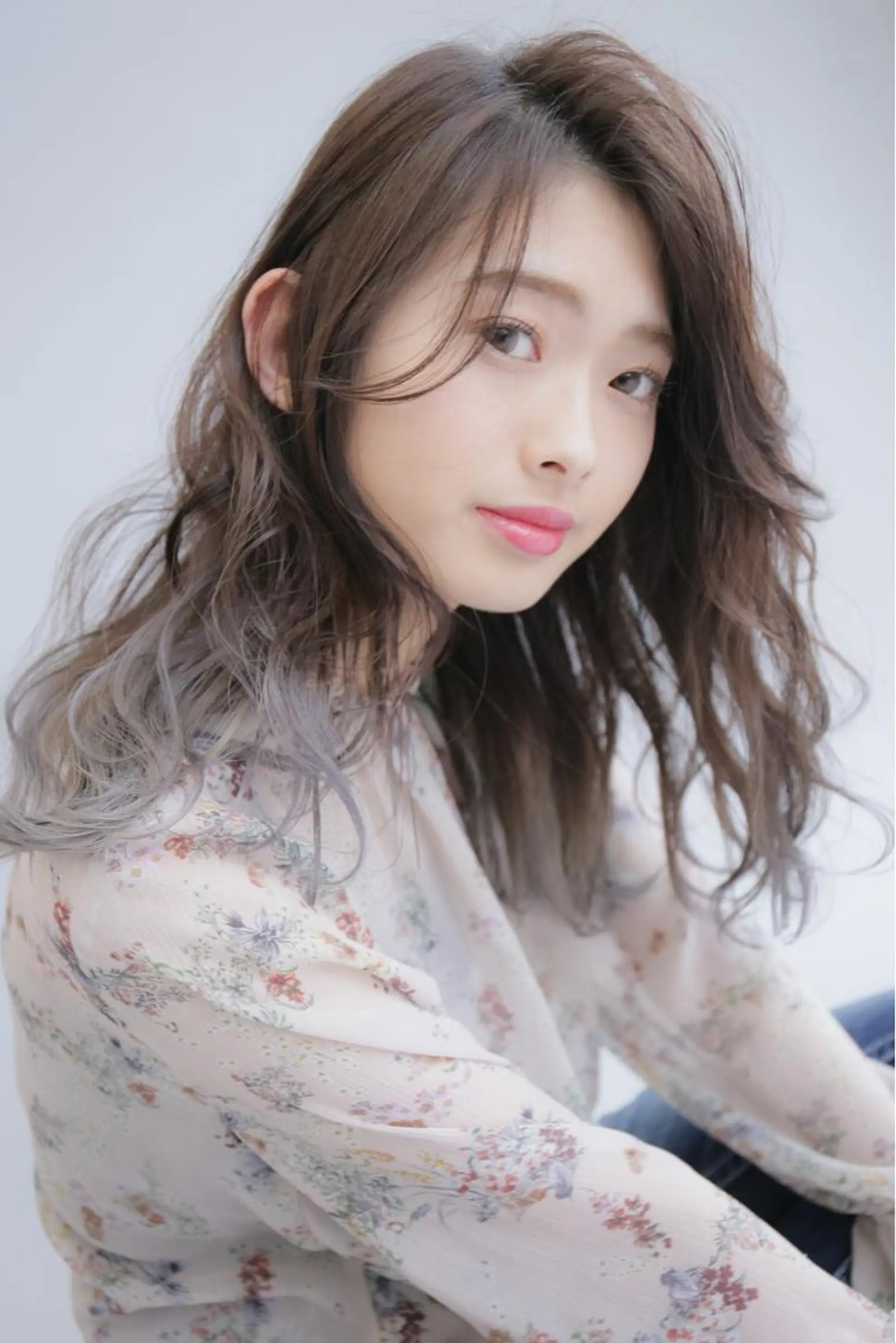 セミロング カラー hatena所属・末吉 慶多のヘアスタイル