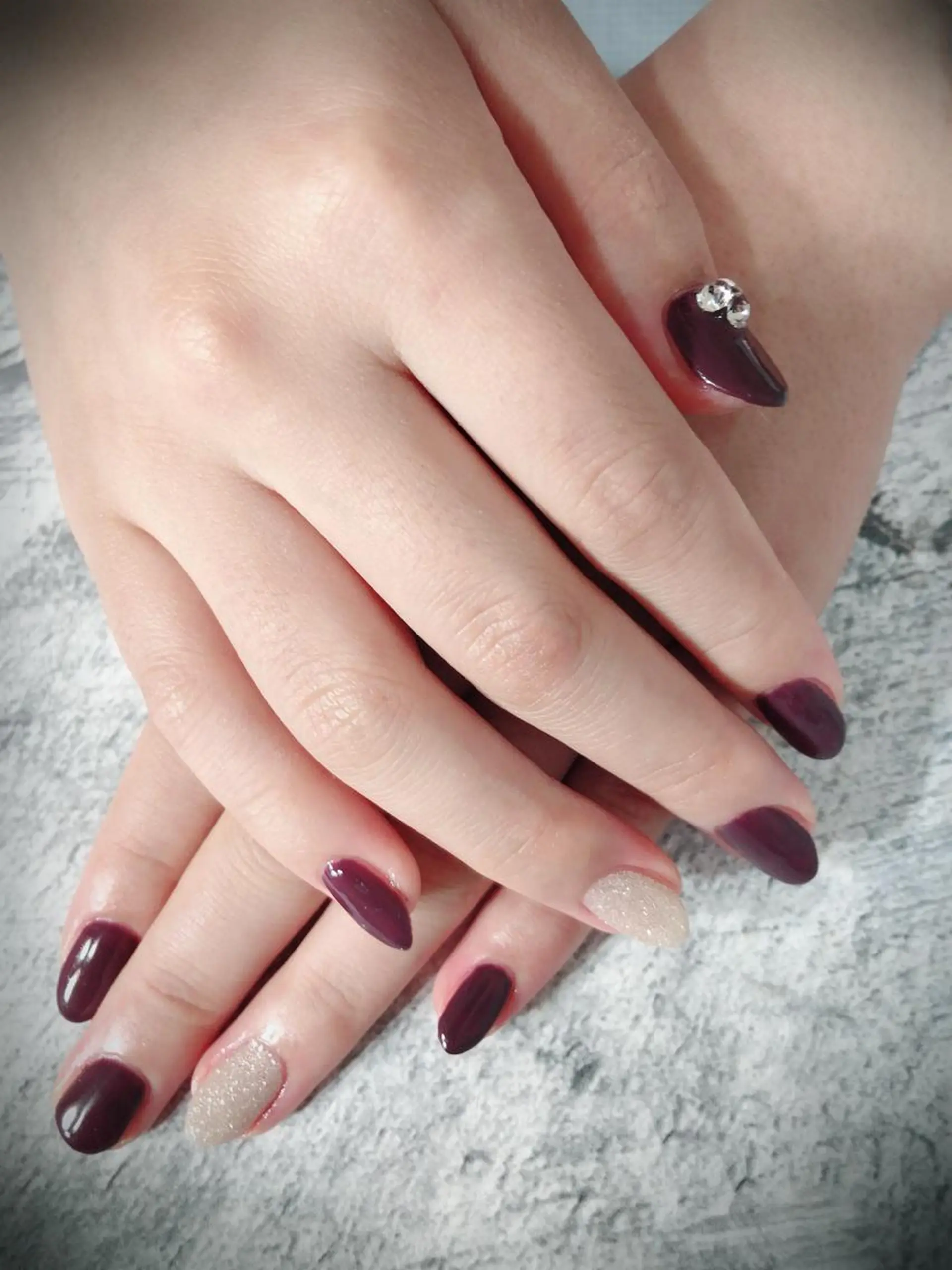 ネイル 北浦和 自爪育成ケアのネイルデザイン