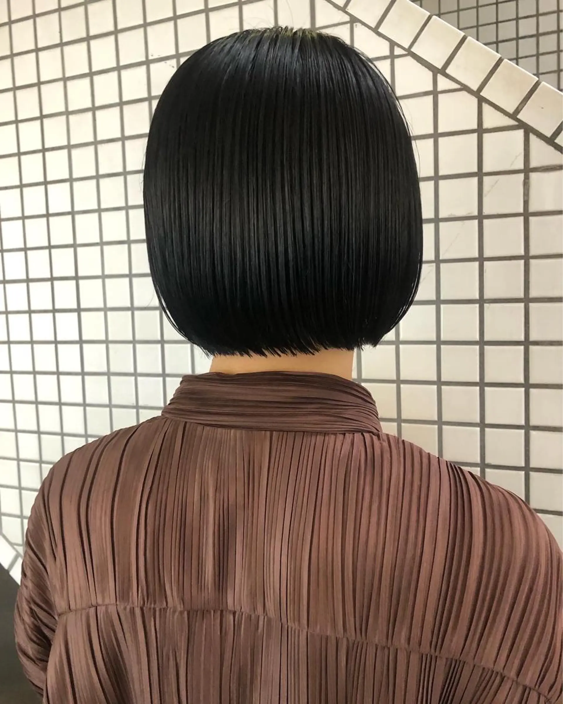 ショート カラー ボブ カット ハイトーン/ブリーチ 似合せカット/パーマのヘアスタイル