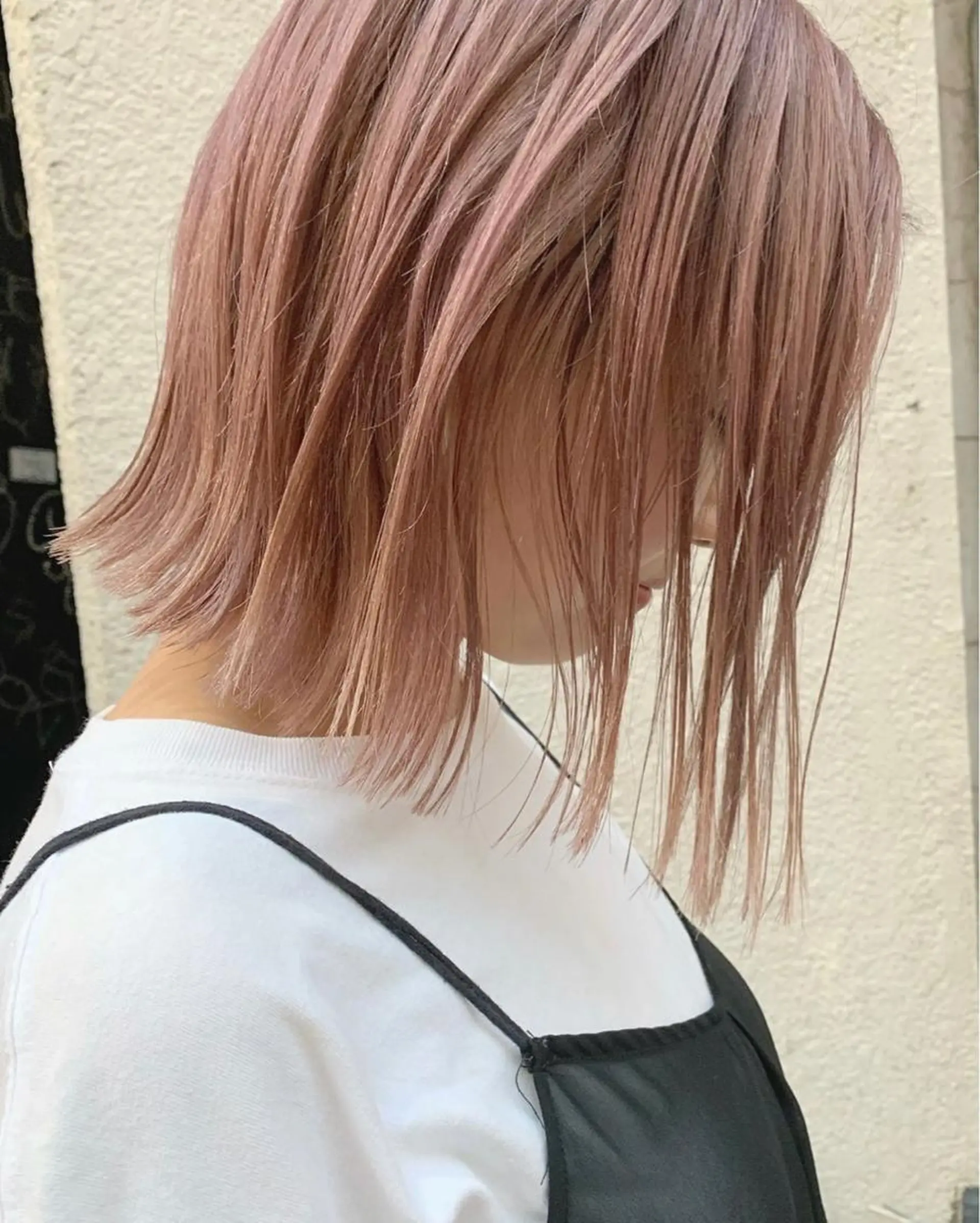 ミディアム カラー ヘアアレンジ ベージュカラー ブリーチ ケアブリーチ ピンクカラー ピンクベージュ iena渋谷 /ゆーこのマツエク・マツパデザイン