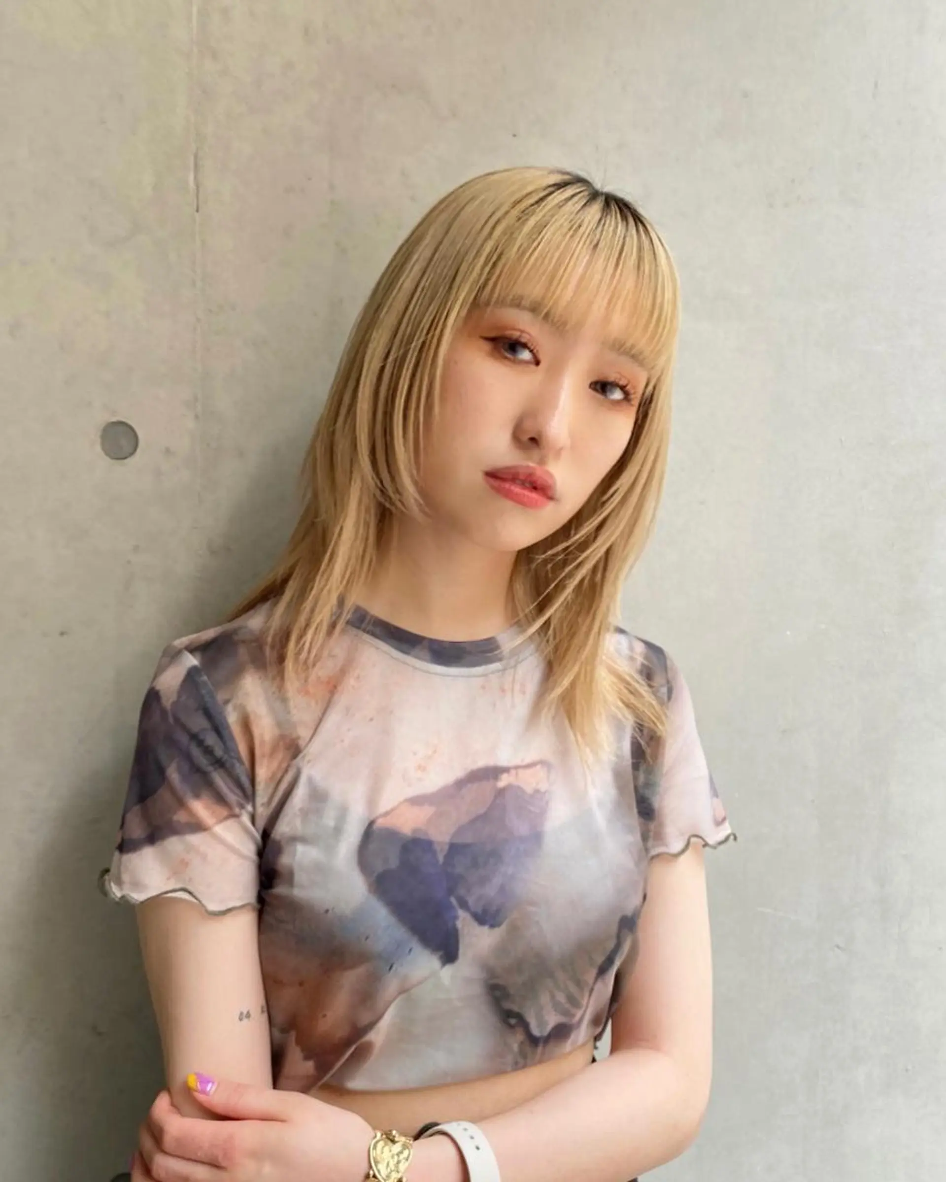 セミロング カラー カット ヘアカラー ハイトーン/ボブ/ レイヤー💫カイセイのヘアスタイル