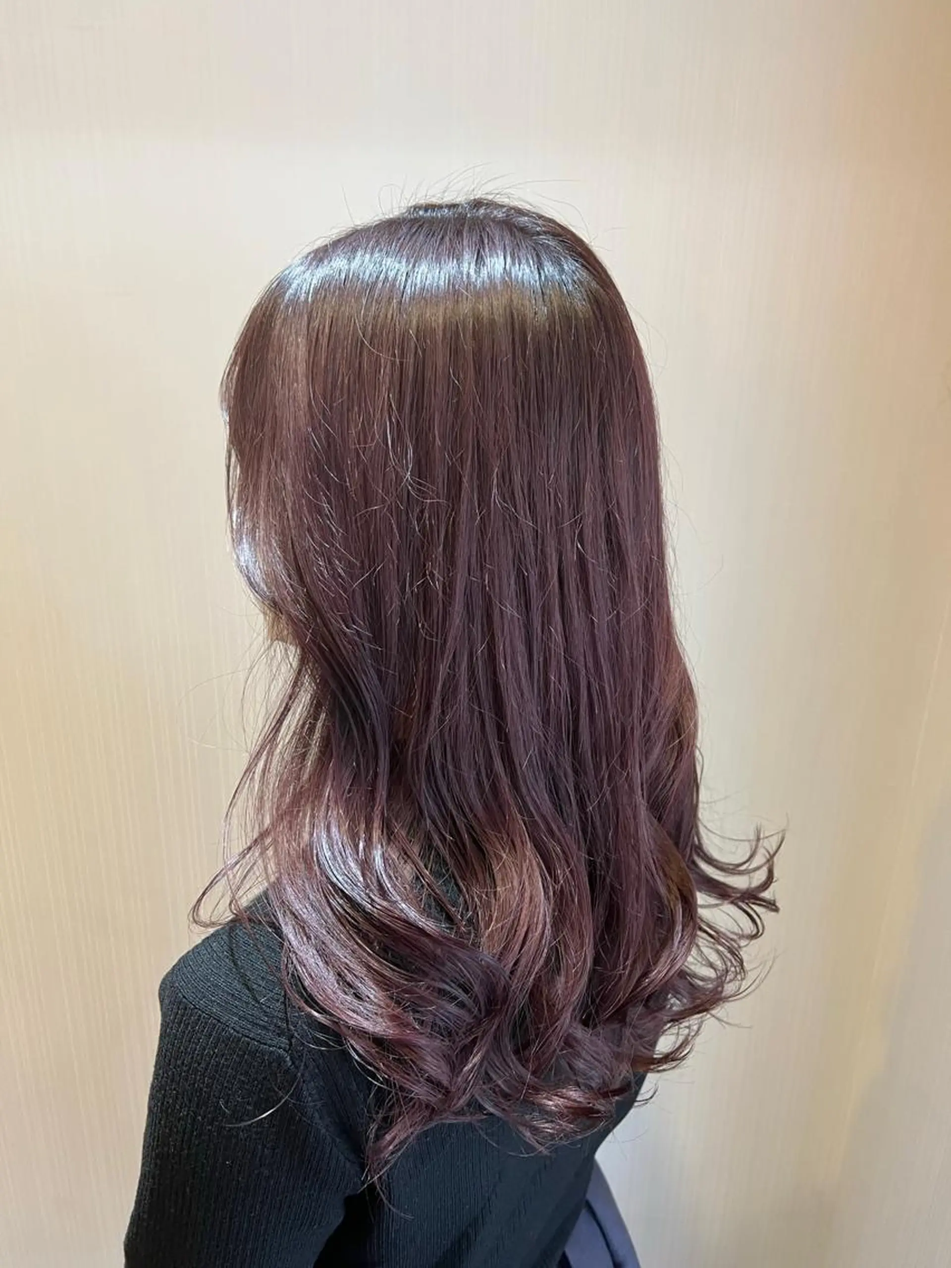 ミディアム カラー ヘアカラー トリートメント 新井 友菜のヘアスタイル