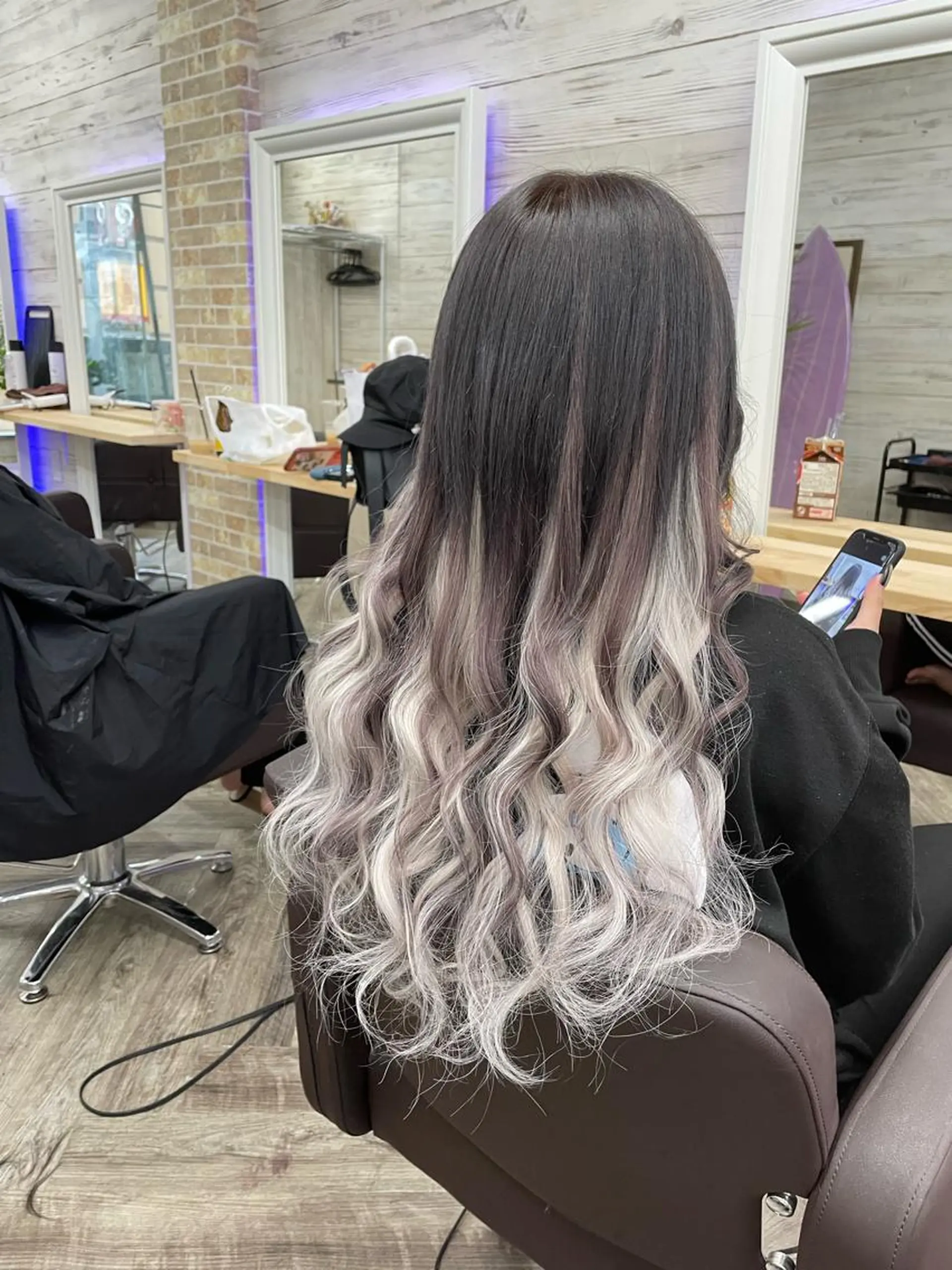 ロング シールエクステ エクステ カット ヘアカラー エクステ 北沢 隆のヘアスタイル