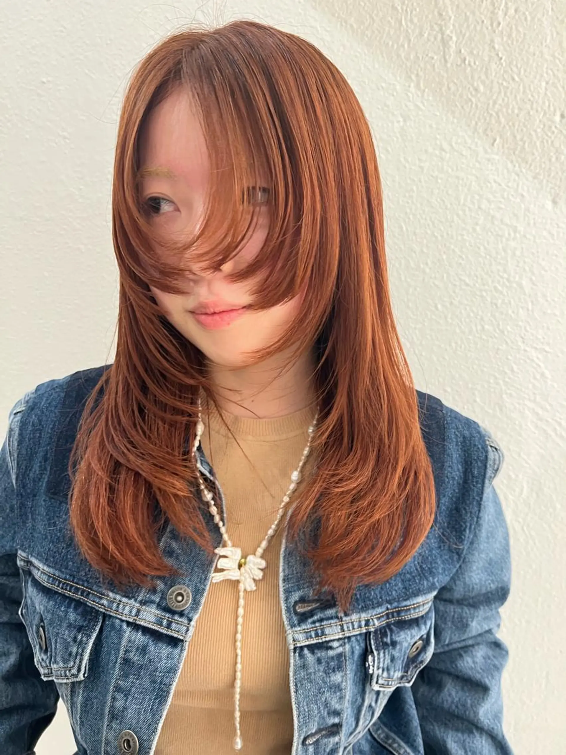 ロング カラー ヘアカラー ブリーチカラー🎀 韓国風/寺門美優のヘアスタイル