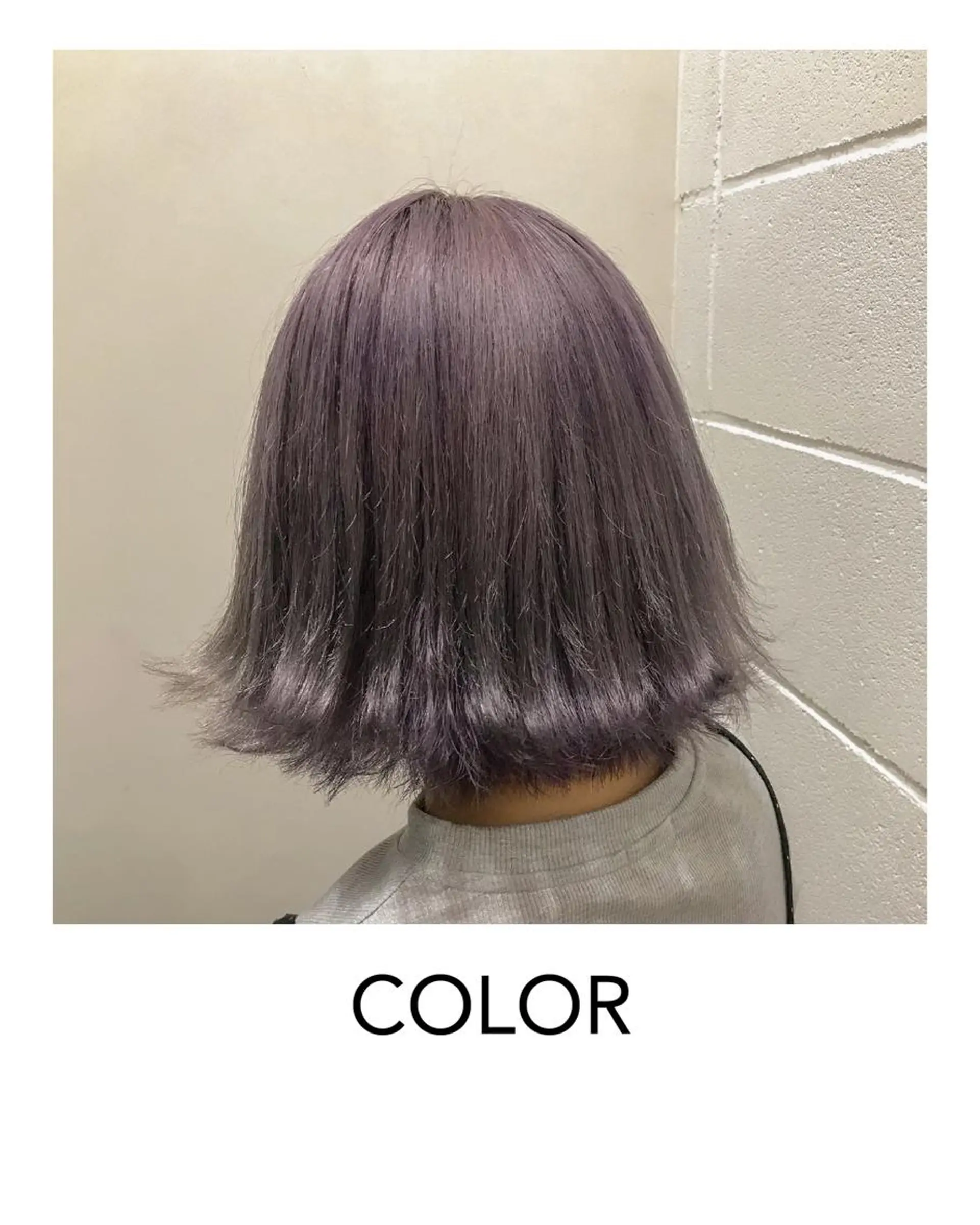 ミディアム カラー ラベンダーカラー 特別モデル価格 タカシマイッセイのヘアスタイル