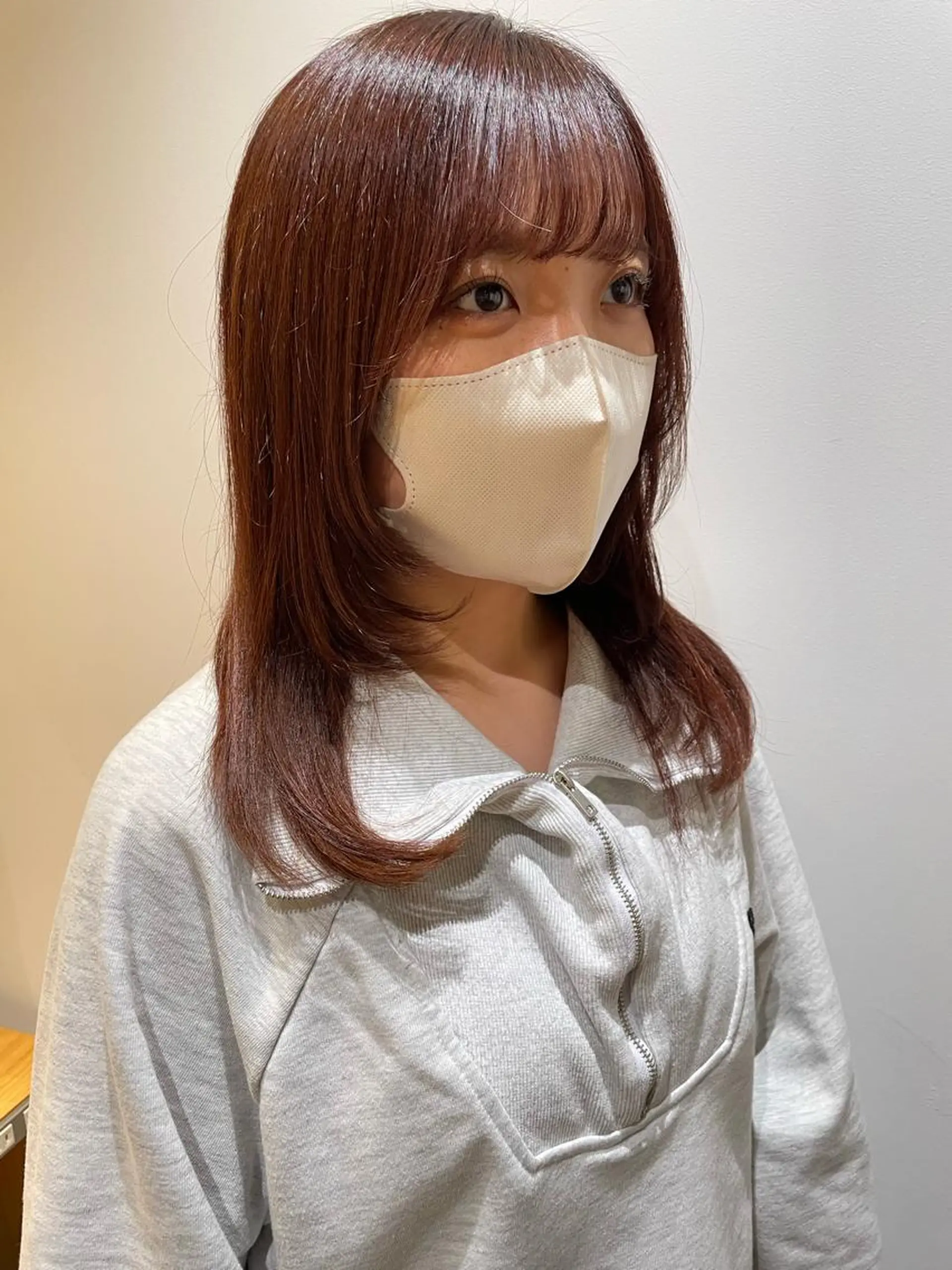 ミディアム カラー gotoday　shaire　saron所属・miu. ボブ/透け感カラーのヘアスタイル