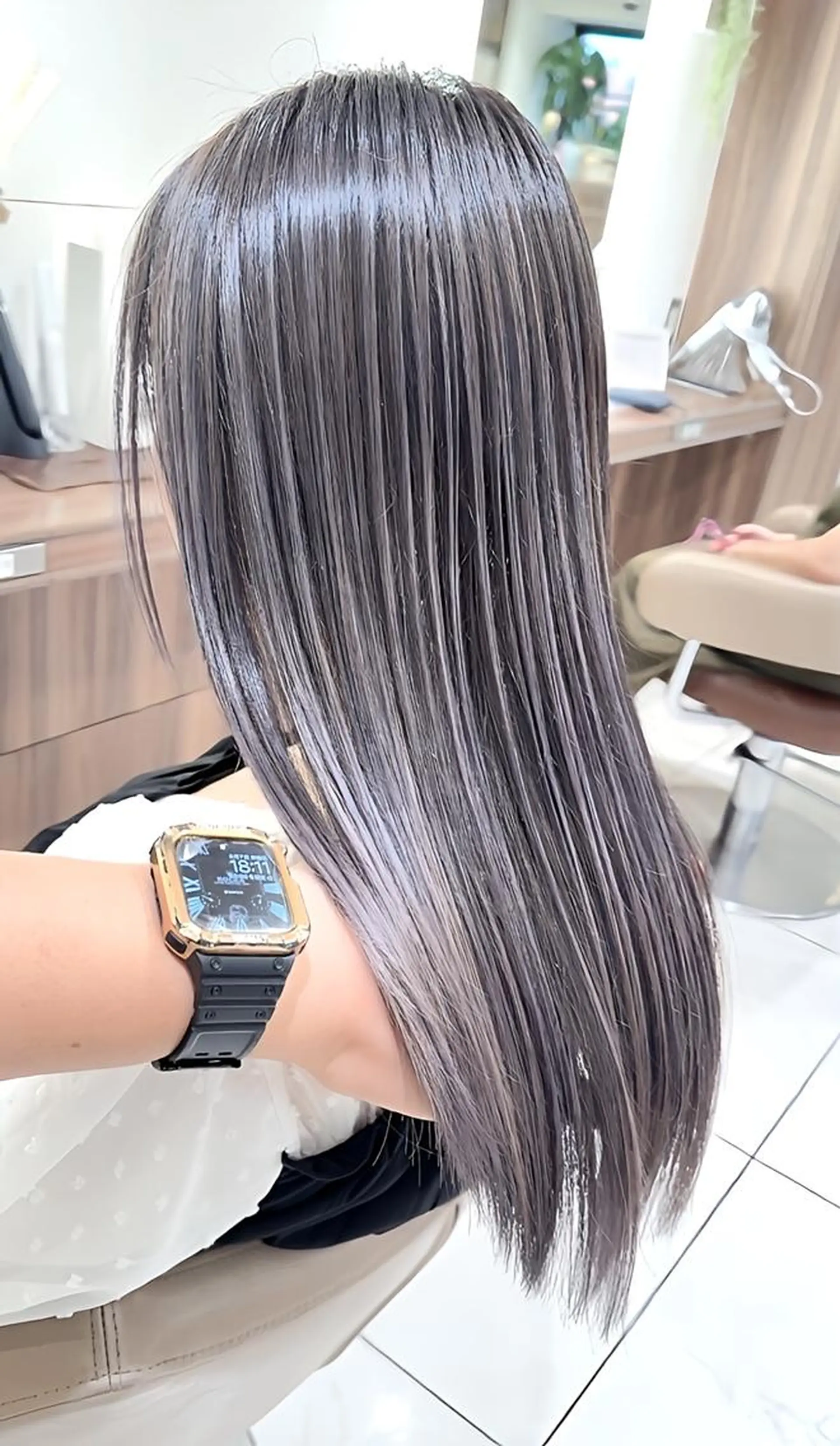 ロング 髪質改善 トリートメント トリートメント ヘッドスパ 髪質改善/縮毛矯正 /カラー/篠塚菜々子のヘアスタイル