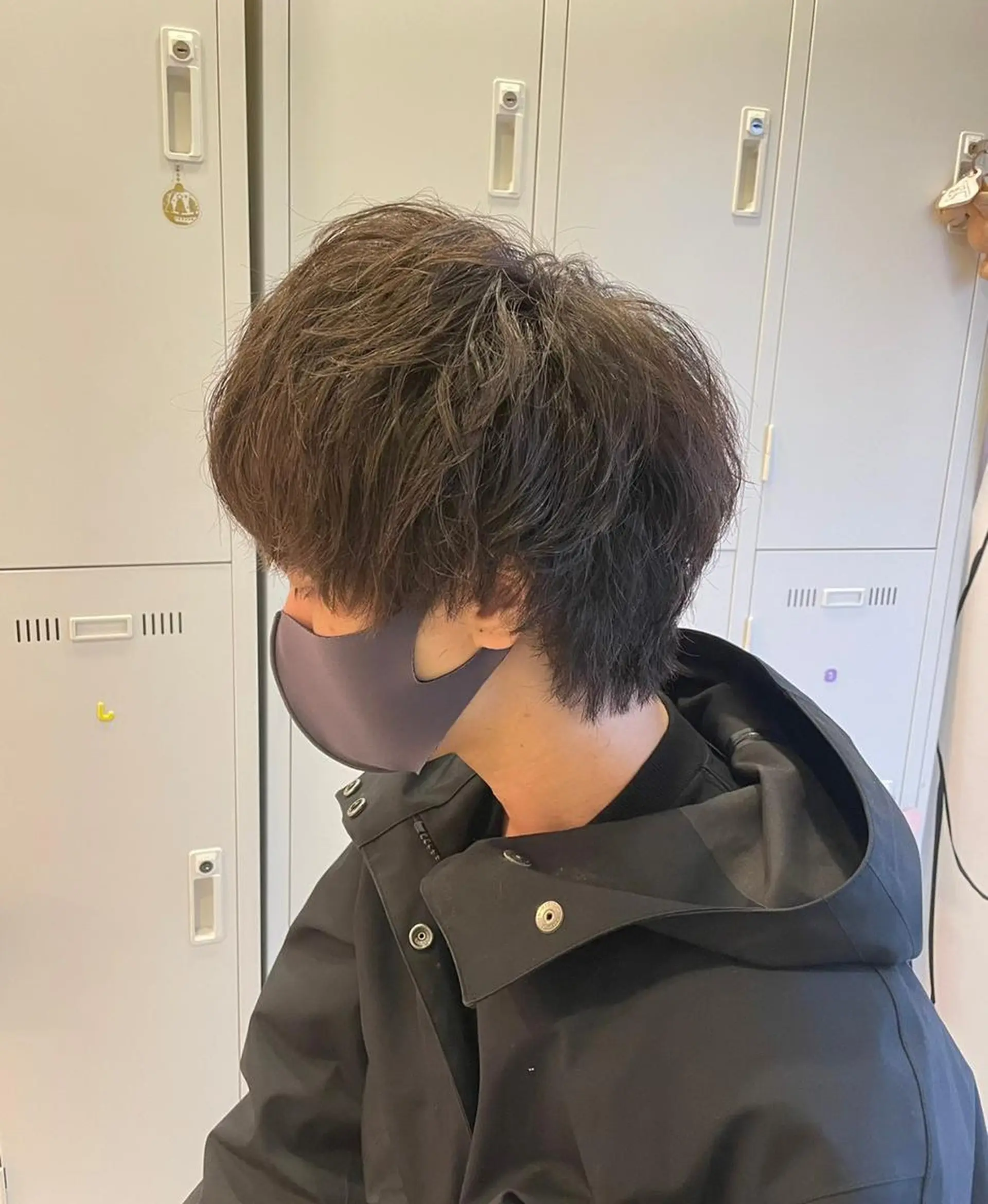 ショート メンズ パーマ メンズバレイヤージュ メンズブリーチ メンズハイライト メンズハイトーン メンズインナーカラー N° uairo 川崎店【ユアイロ】のヘアスタイル