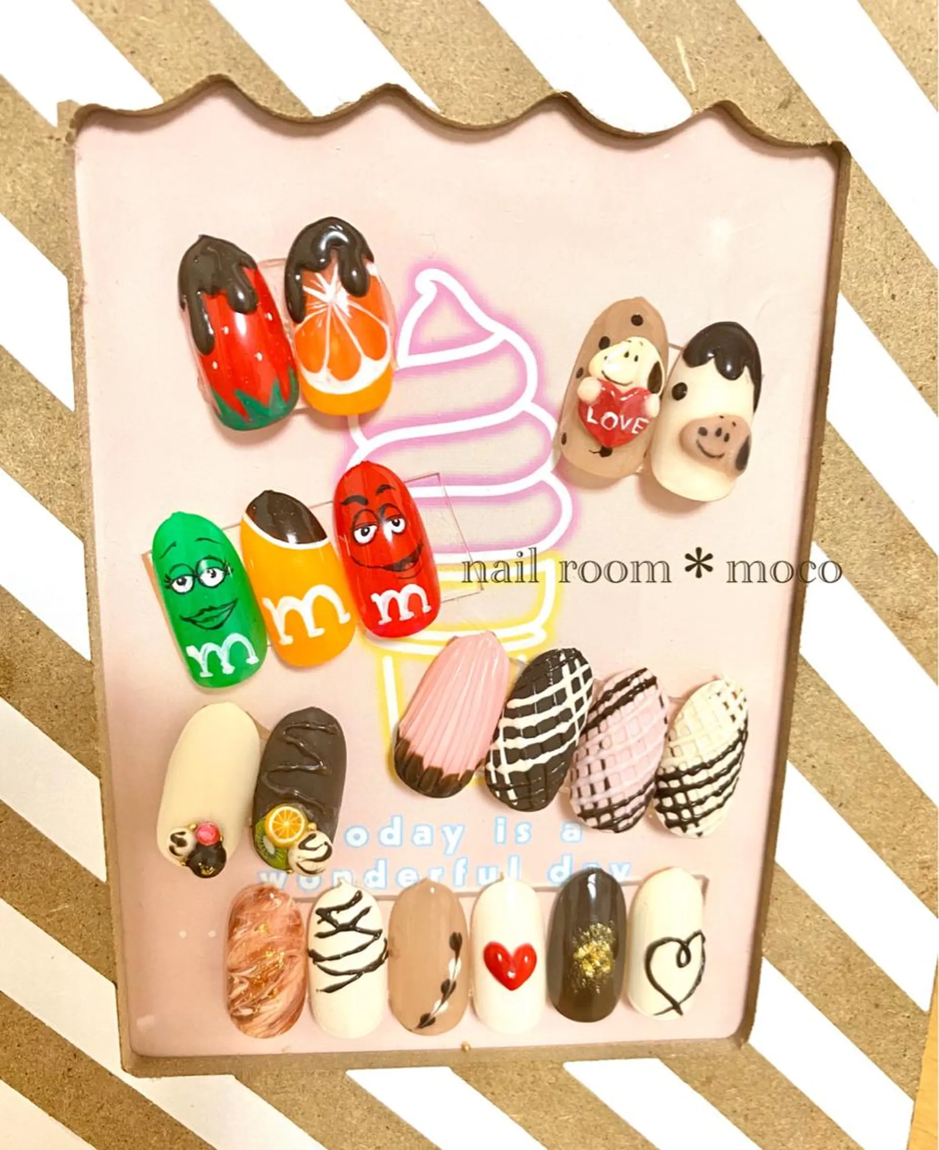 ネイル バレンタイン nailroom mocoのネイルデザイン