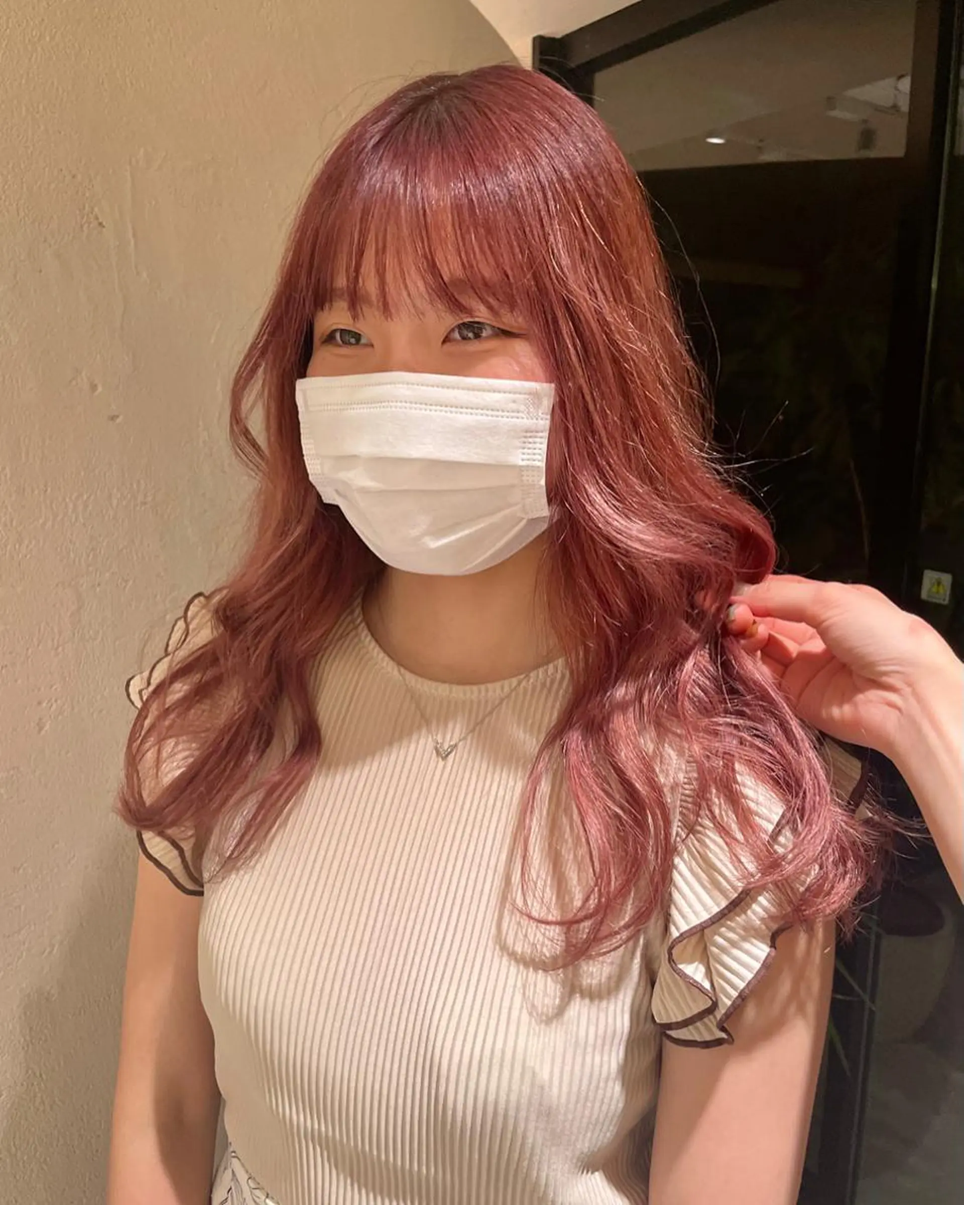 カラー ブリーチ ラベンダーカラー ピンクカラー ピンクラベンダー RiRiko /表参道のヘアスタイル