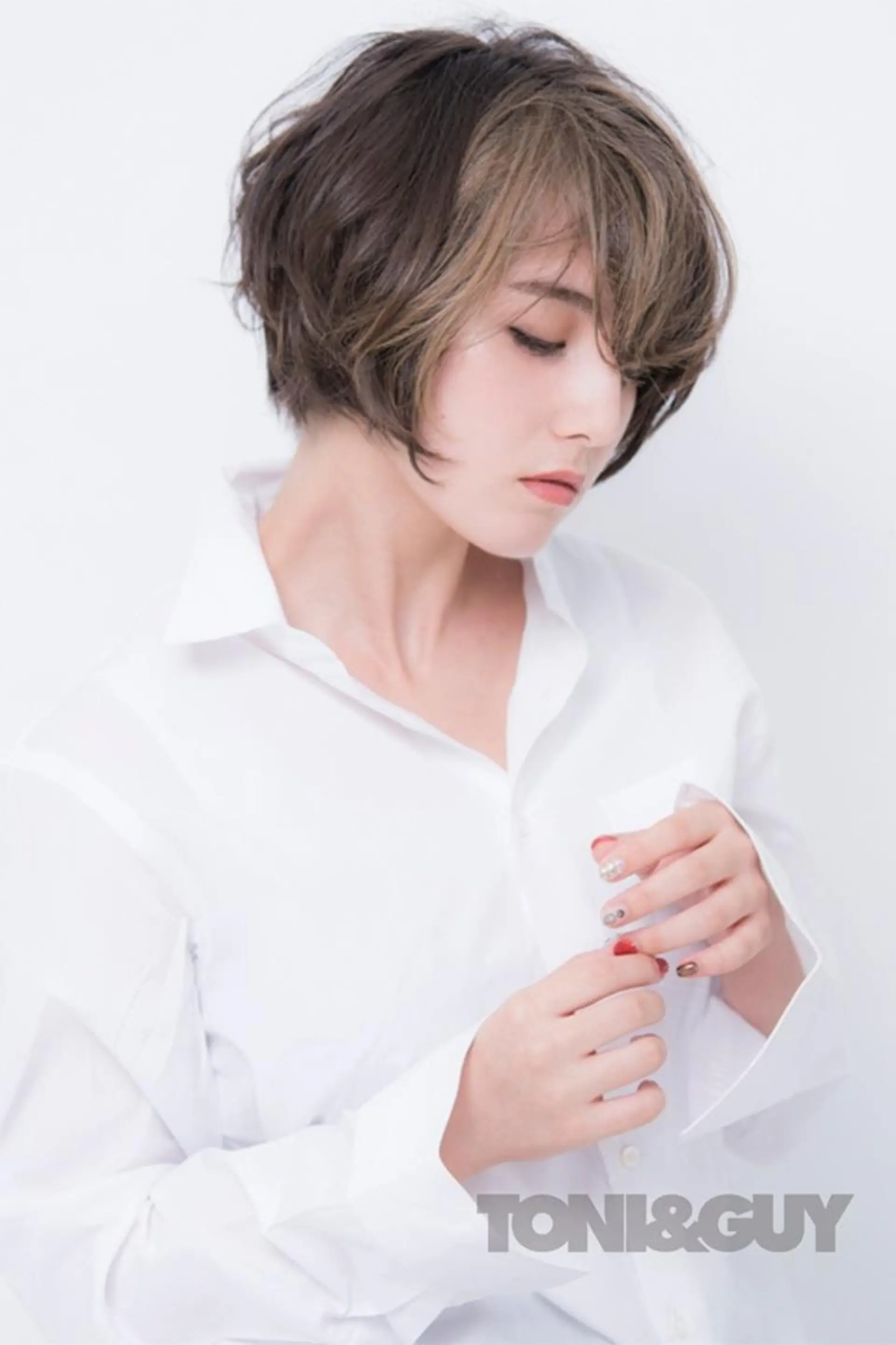 ショート カラー パーマ 橋口 晃典のヘアスタイル