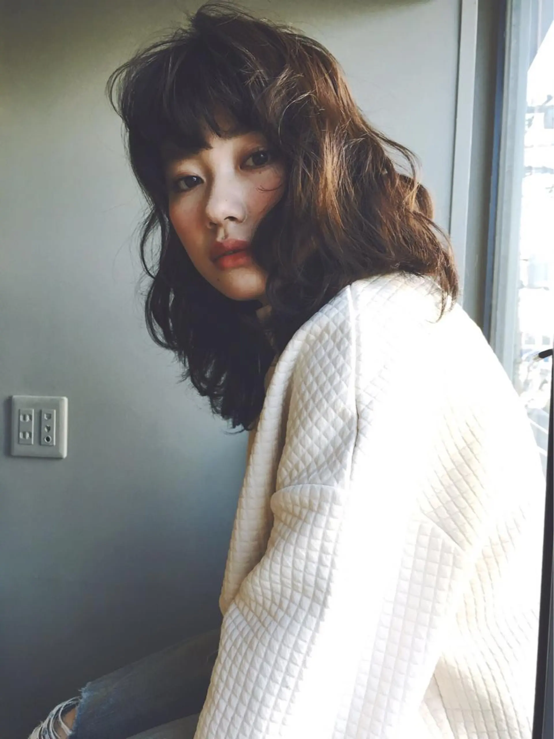 セミロング カラー 💘透明感カラー💘 沖本 将宏のヘアスタイル