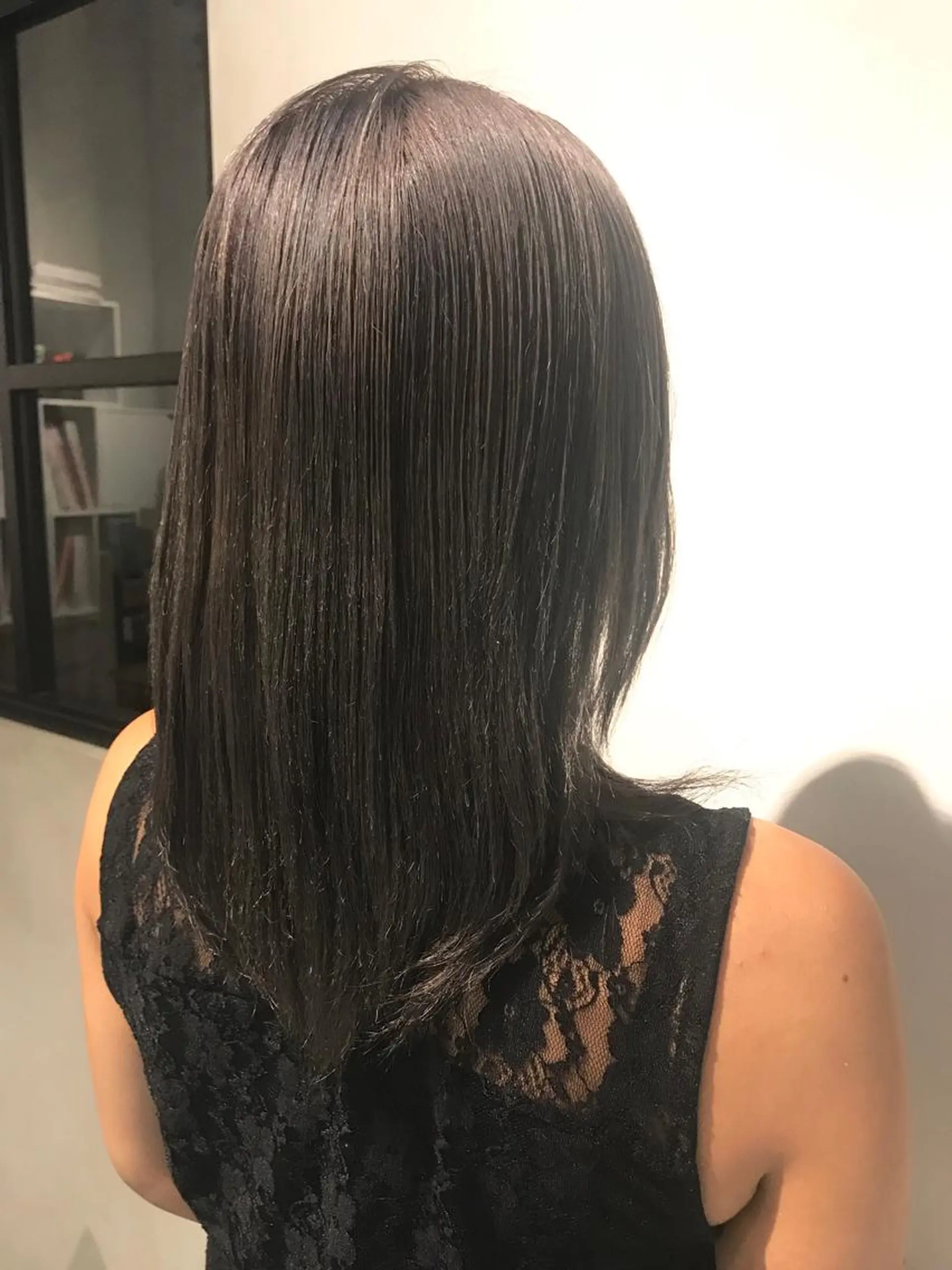 ミディアム カラー グレージュ バイオレットカラー バイオレットグレージュ メンズ特化👨 細谷碧海のヘアスタイル