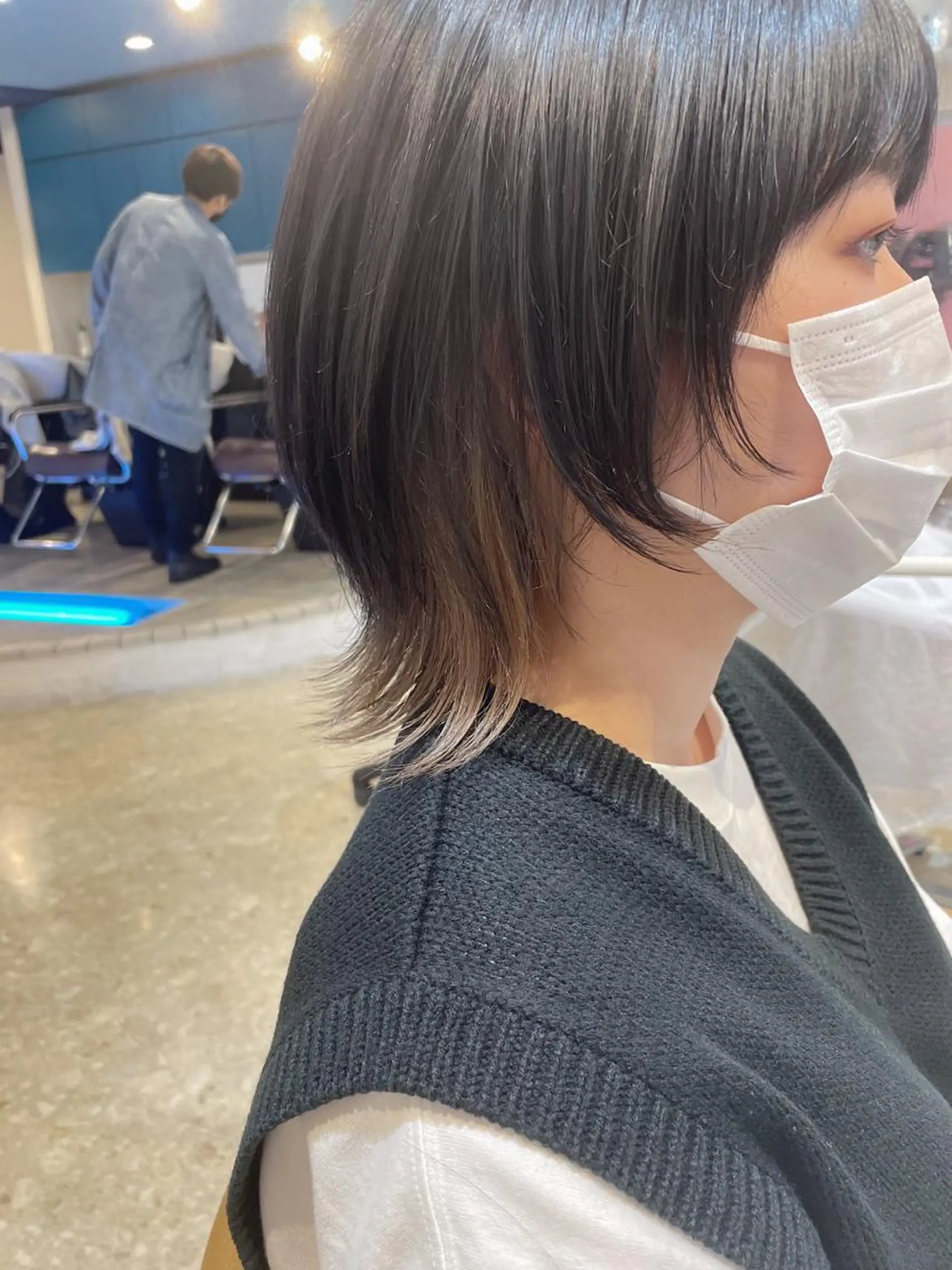 ショート カラー インナーカラー ウルフカット 瀬川 雄太のヘアスタイル