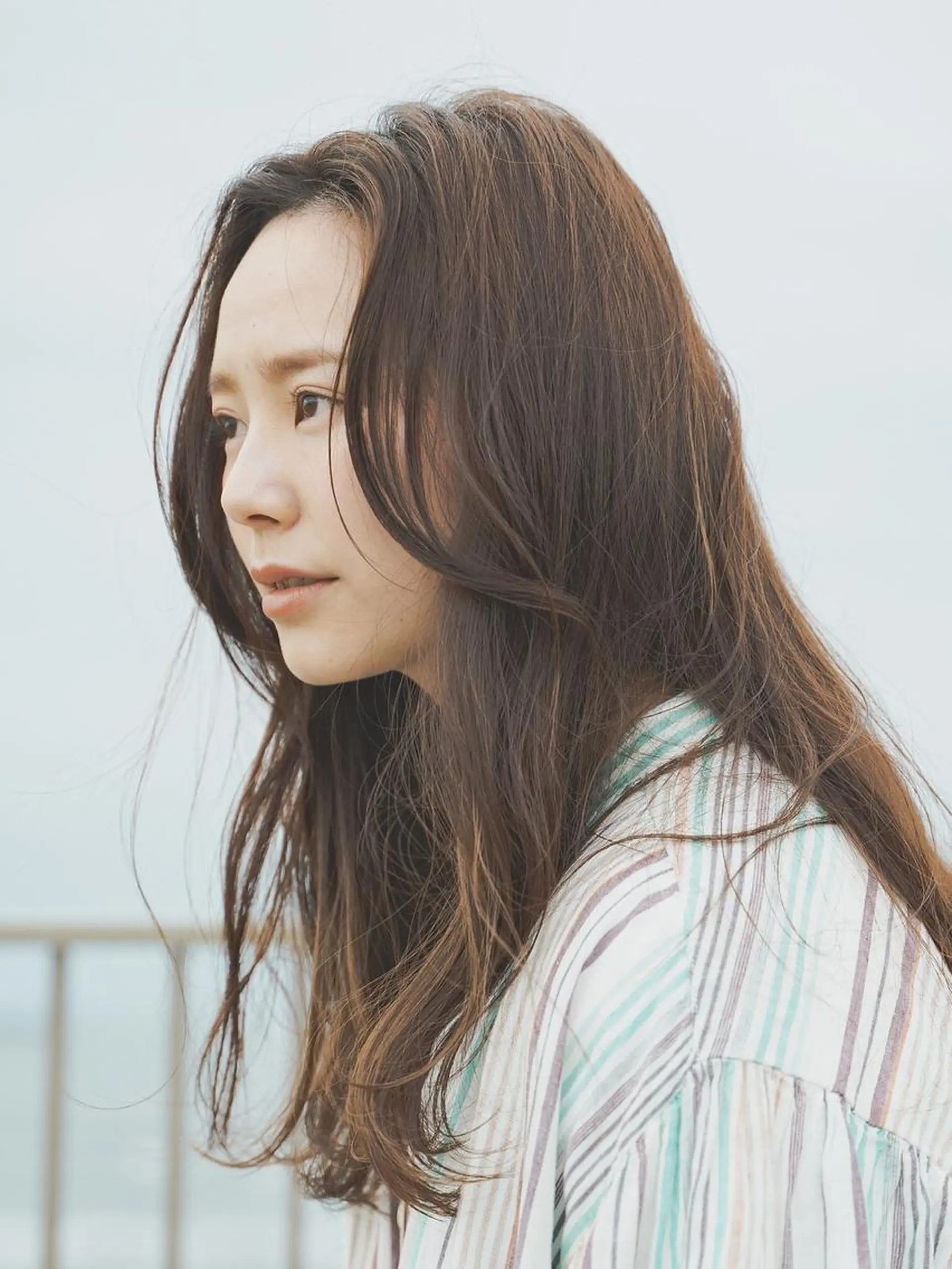 ロング 柳下 涼のヘアスタイル