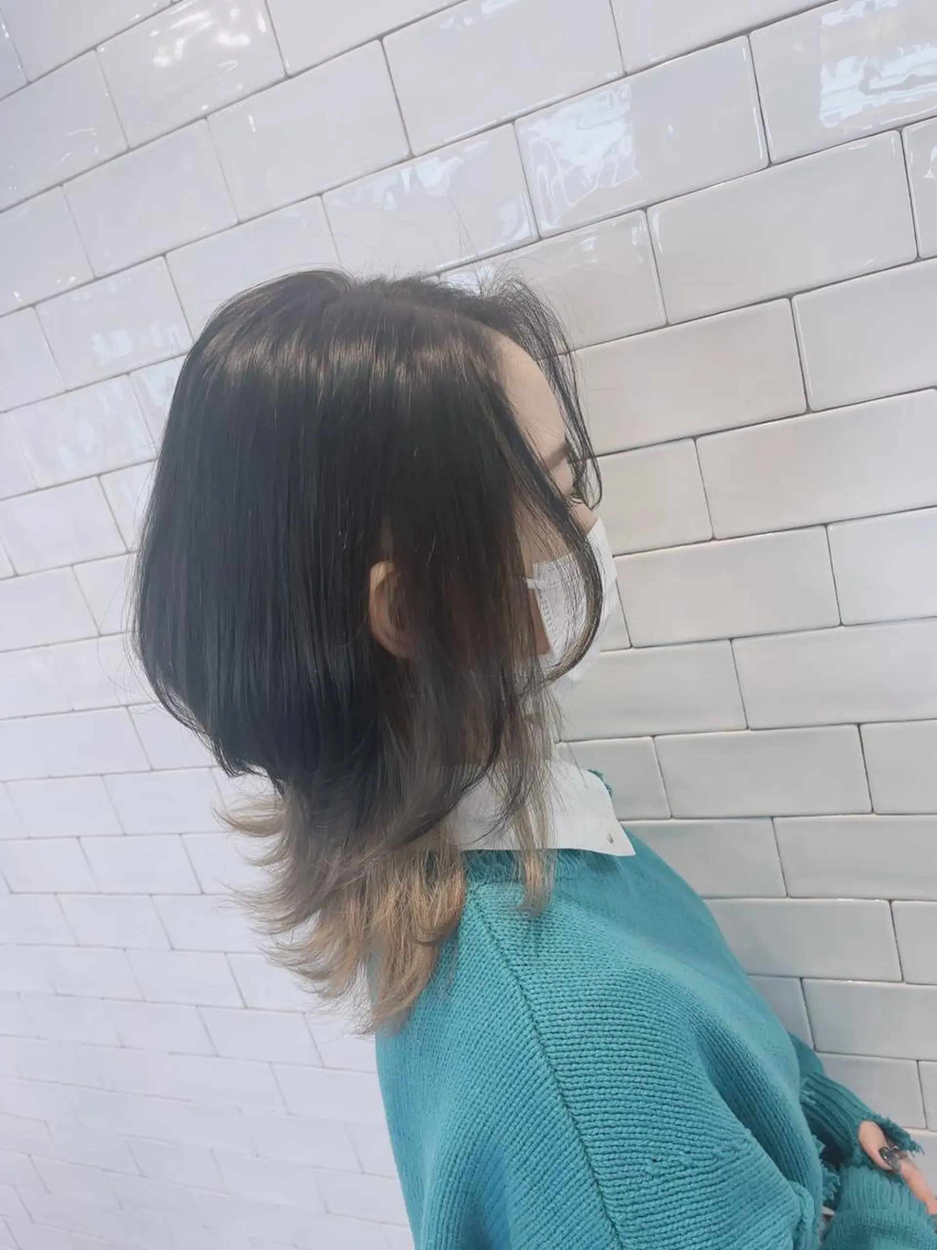 ミディアム カラー ヘアカラー トリートメント &chaLme   心斎橋所属・emi/髪質改善/ 韓国風/艶カラーのヘアスタイル