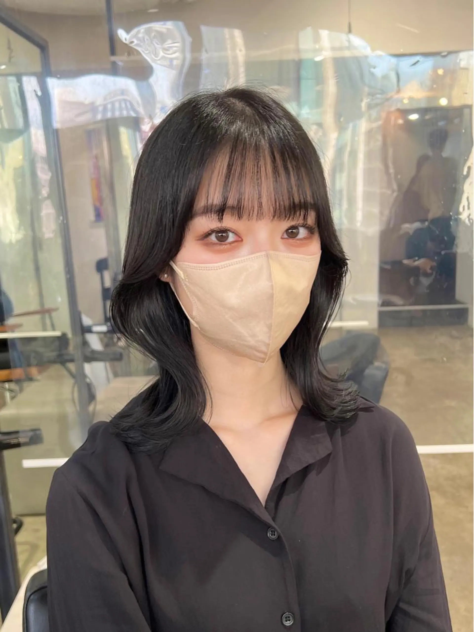 ミディアム くびれヘア カット トリートメント 【韓国風くびれヘア】 joule小木曽輝のヘアスタイル