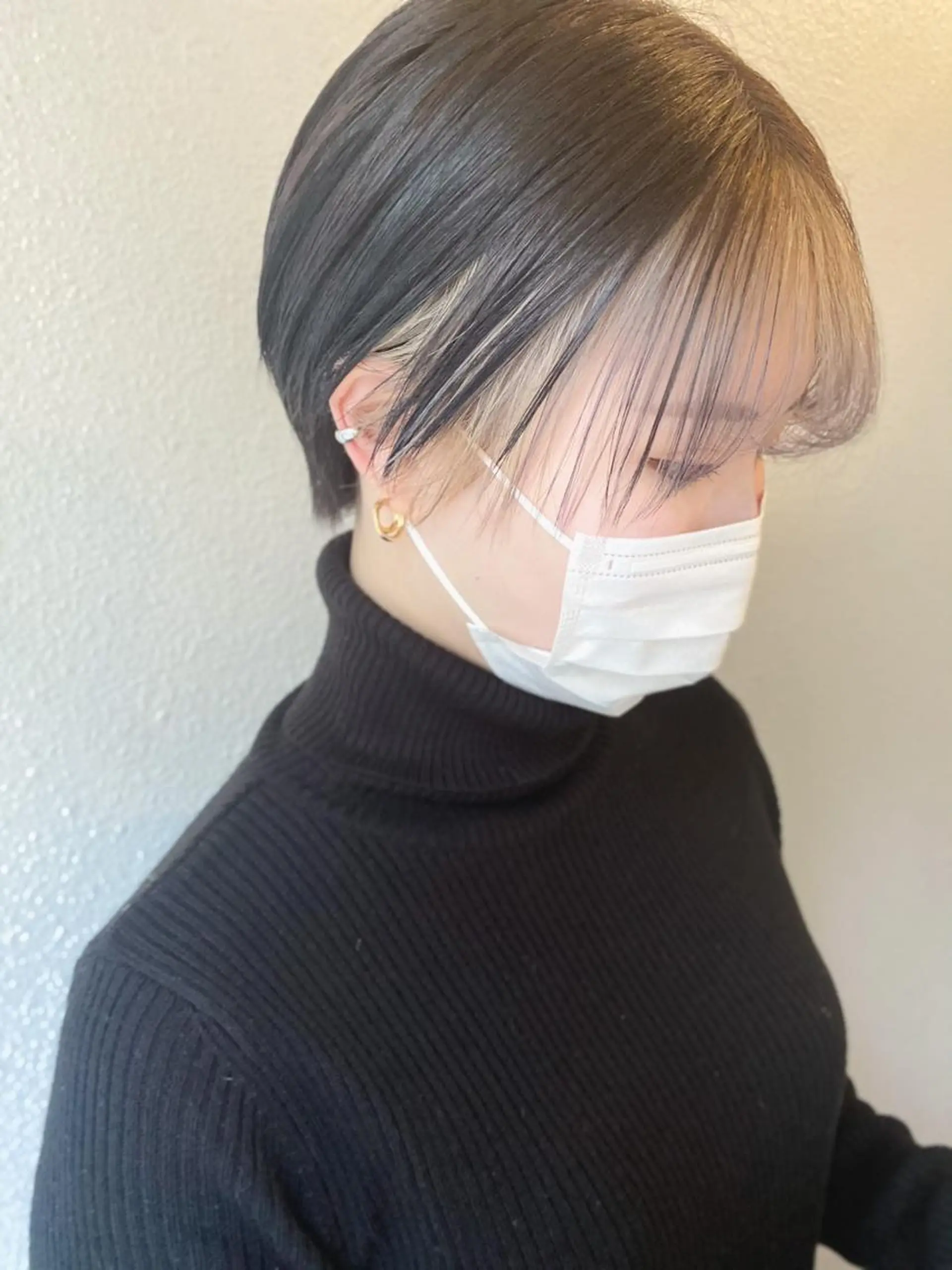 ショート カラー ヘアアレンジ インナーカラー カット ヘアカラー トリートメント 竹内啓太 ボブのヘアスタイル