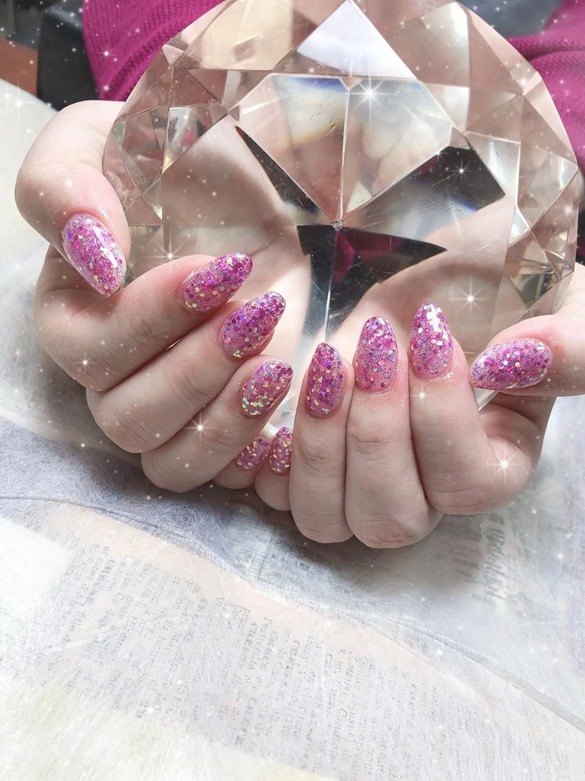 ミディアム ネイル ハンドネイル 《LB》ラブリエ Nail&eyeのマツエク・マツパデザイン