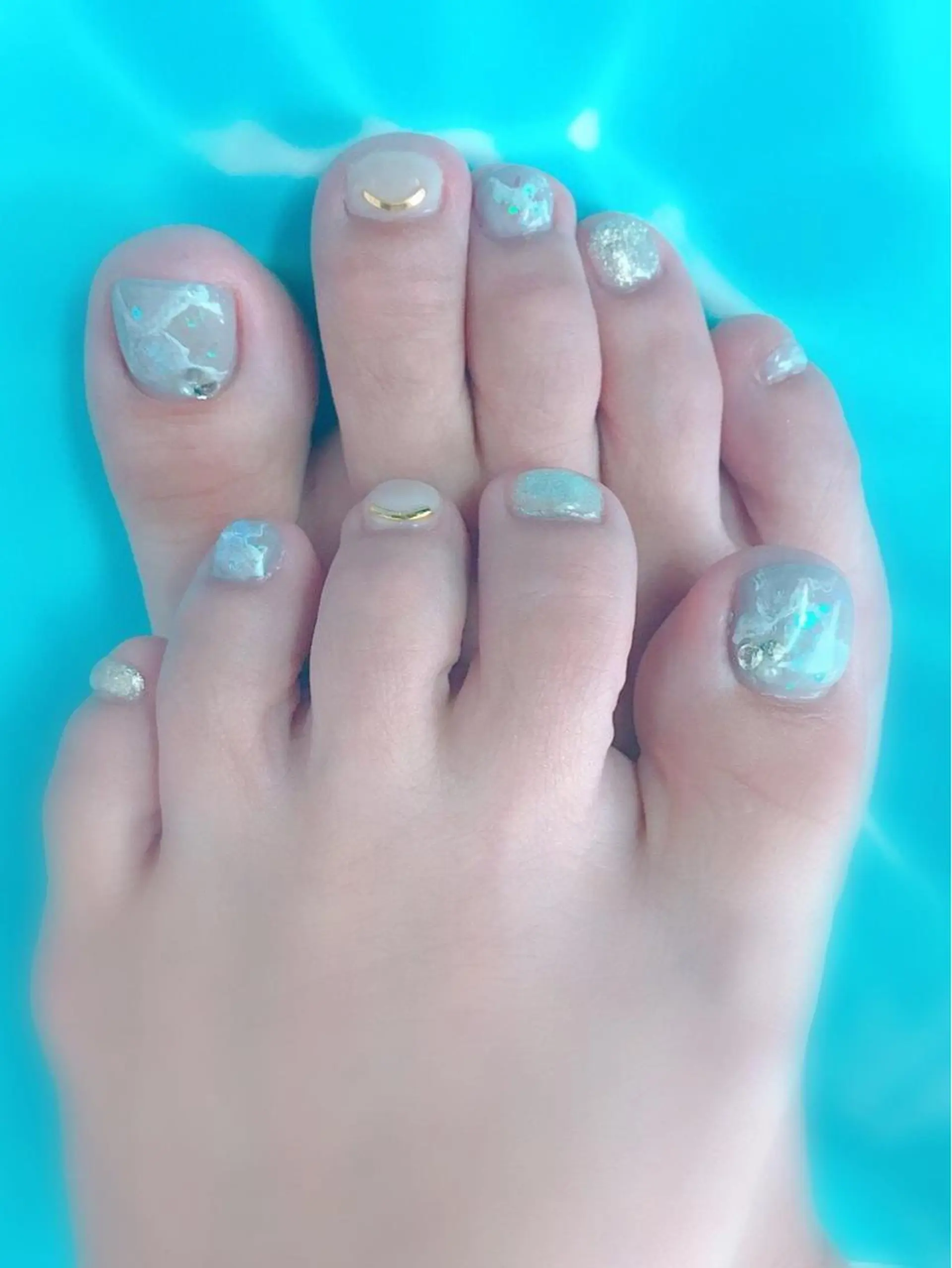 ネイル フットネイル Aimer pour soiのネイルデザイン