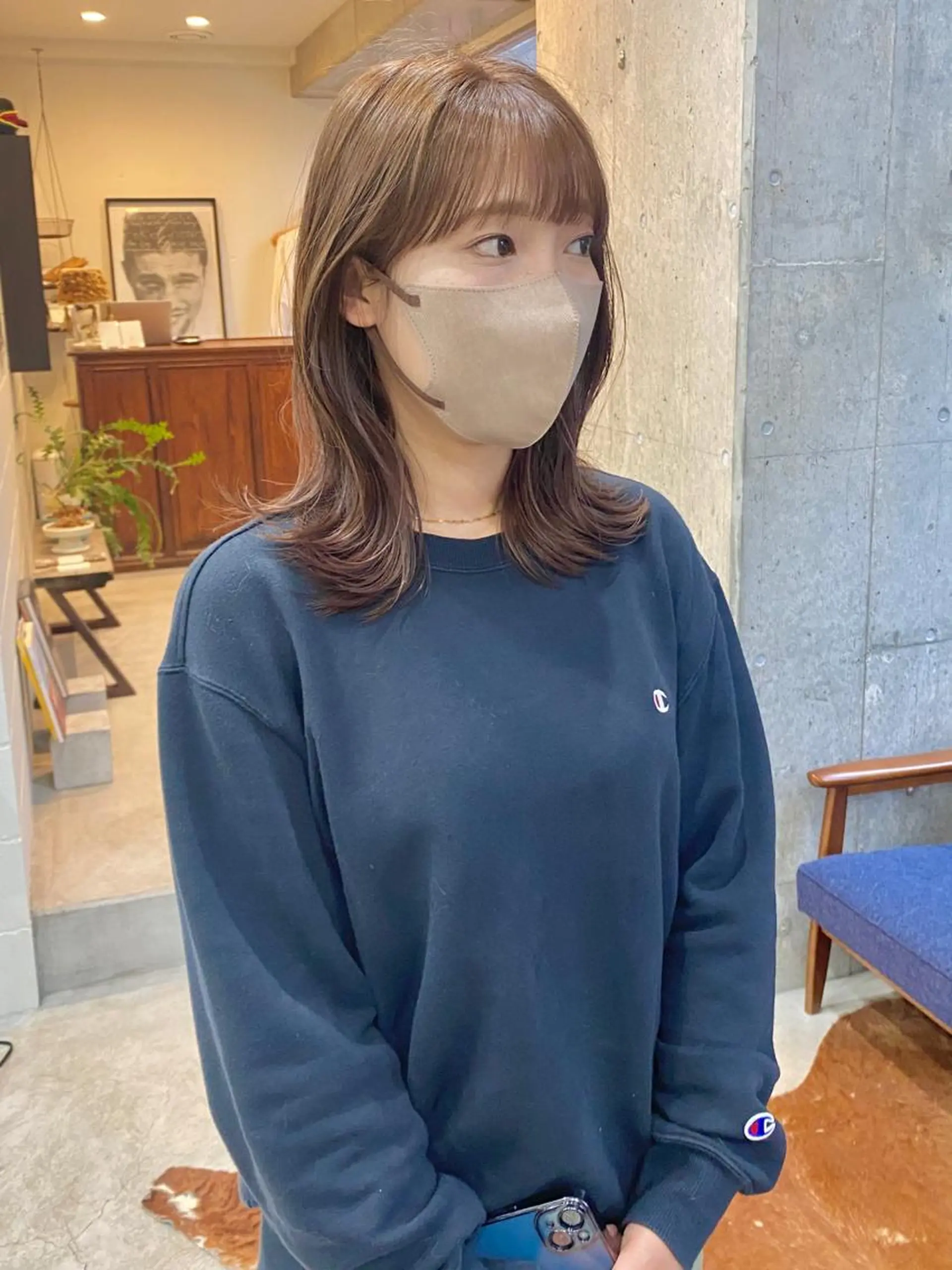 ミディアム カラー ベージュカラー 透明感カラー ラベンダーカラー ラベンダーベージュ カット ヘアカラー トリートメント Seymour  and    Sons所属・🌷Asuka /レイヤーカット🌷のヘアスタイル