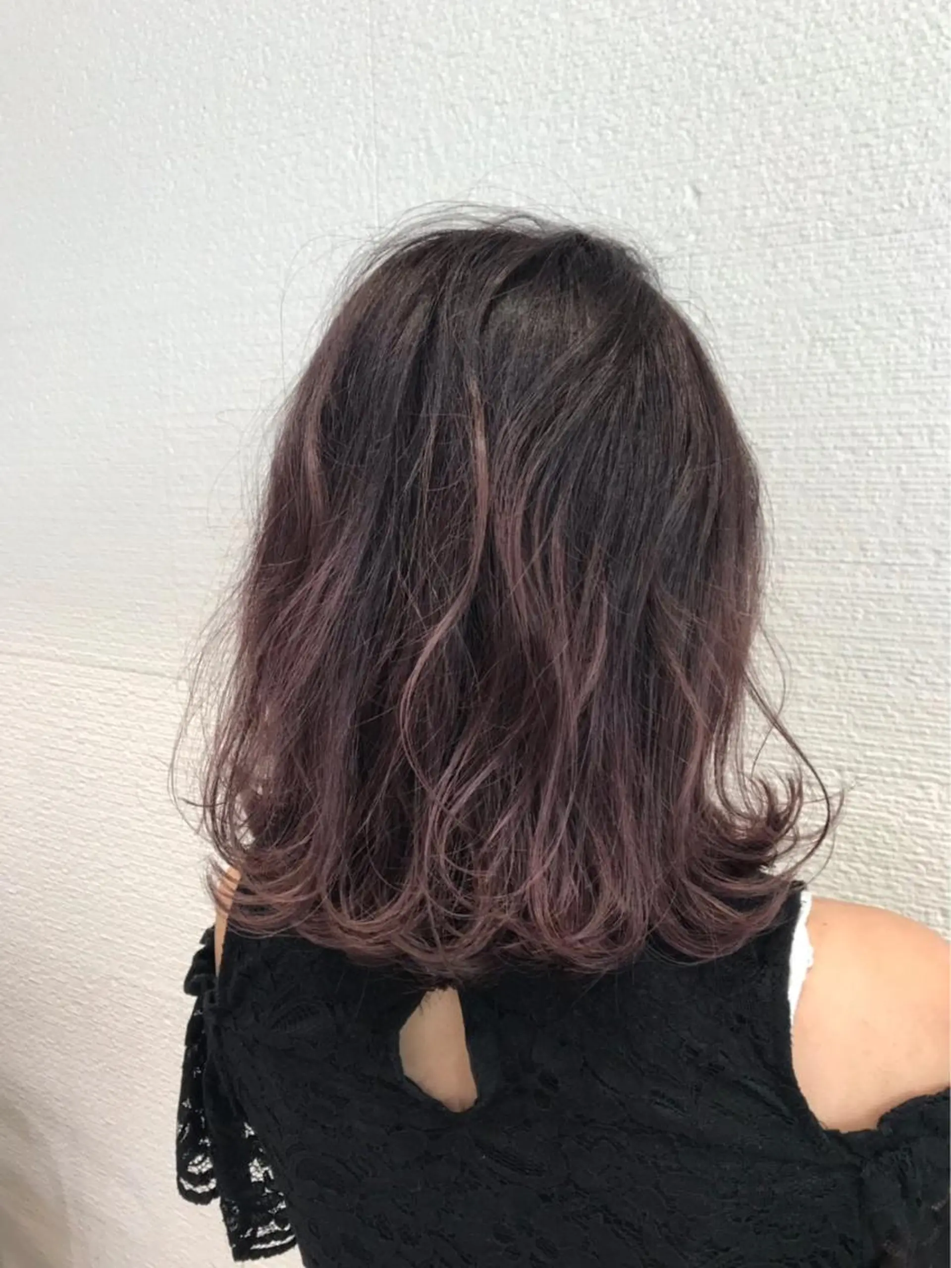 ミディアム カラー ヘアアレンジ グラデーションカラー ピンクカラー バイオレットカラー 【ボブ・ショート】 Ash茗荷谷店のヘアスタイル