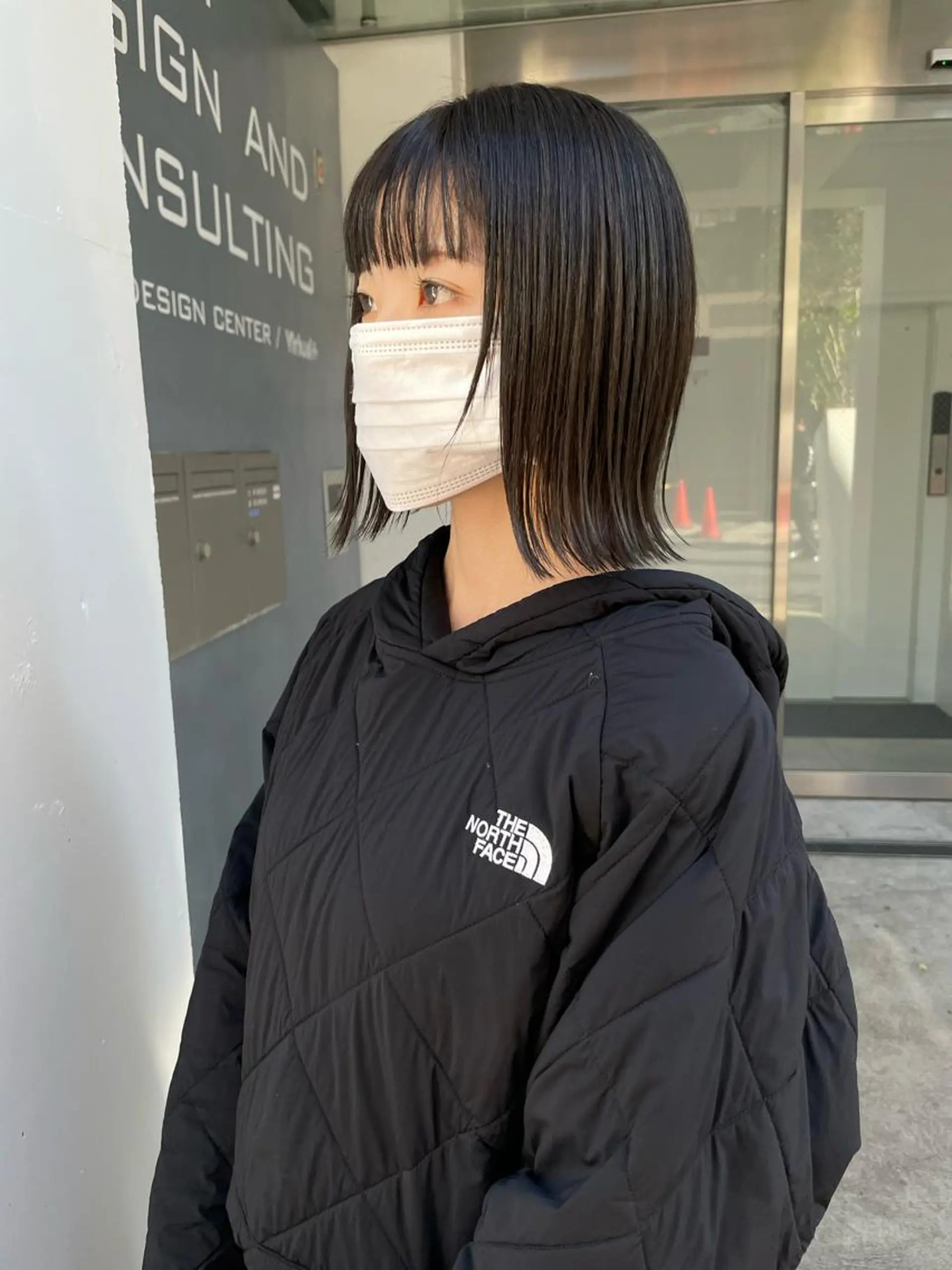 ミディアム カラー ヘアアレンジ 小顔レイヤー×コンパ クトボブ/林隆平のヘアスタイル