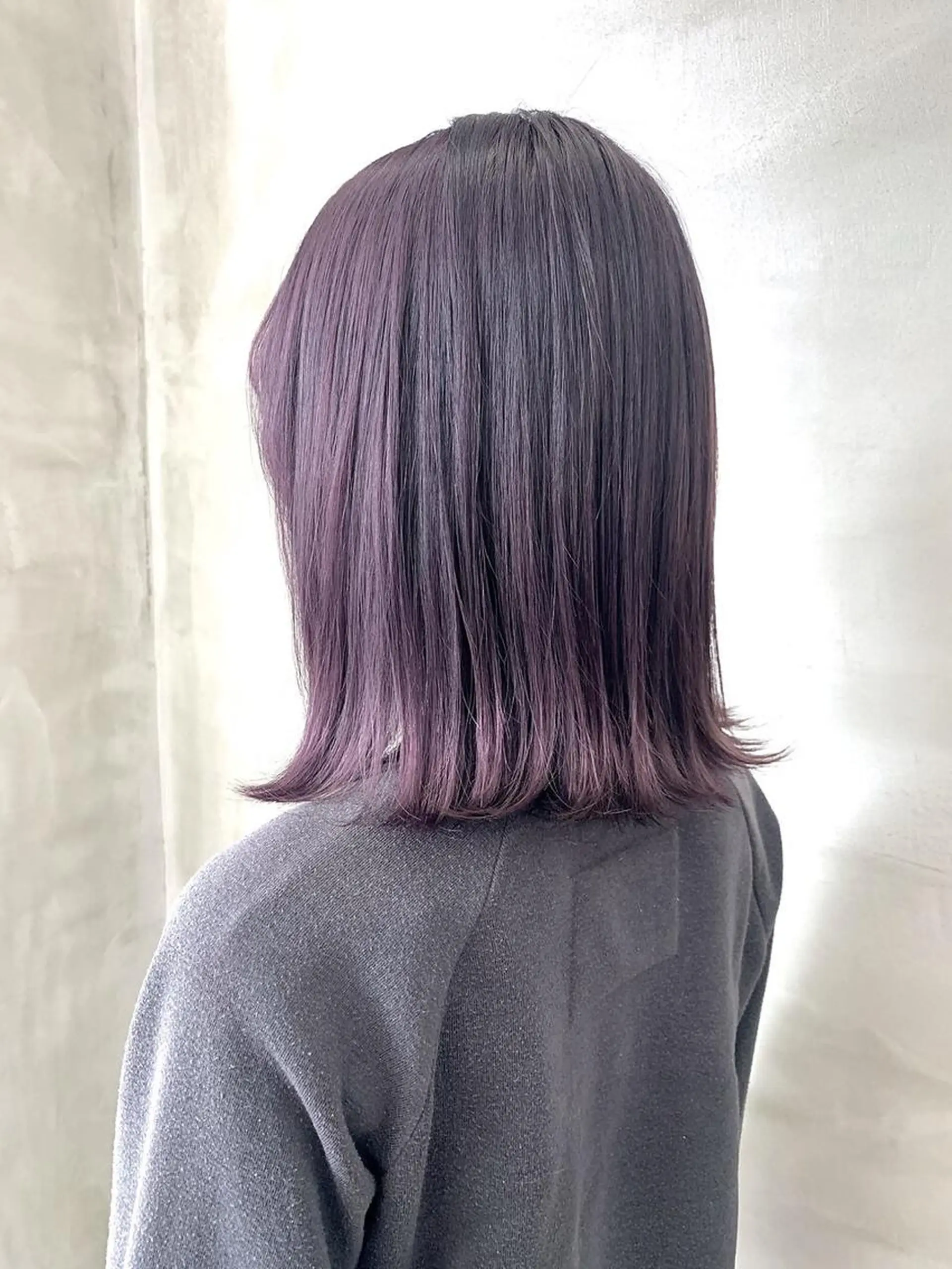 ミディアム カラー バイオレットカラー yiye 青山所属・無料カットモデル募集 🌱ひょうがのヘアスタイル