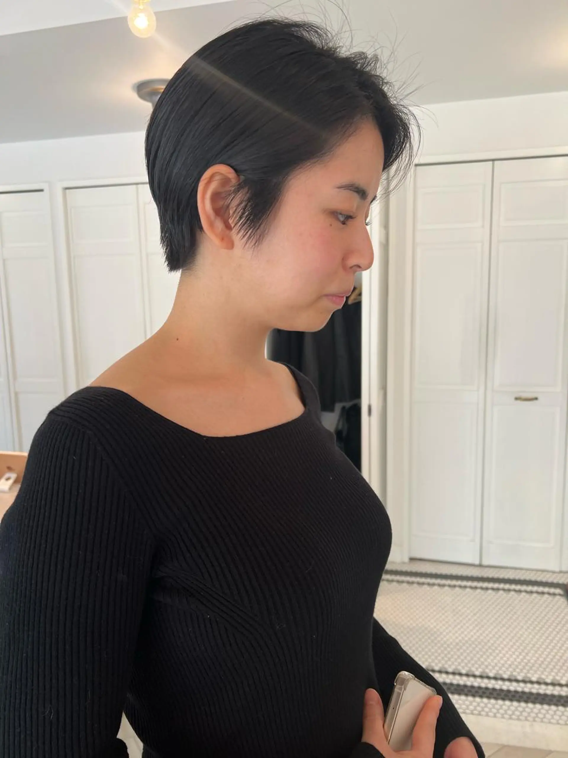 ショート ブリーチカラー🎀 韓国風/寺門美優のヘアスタイル