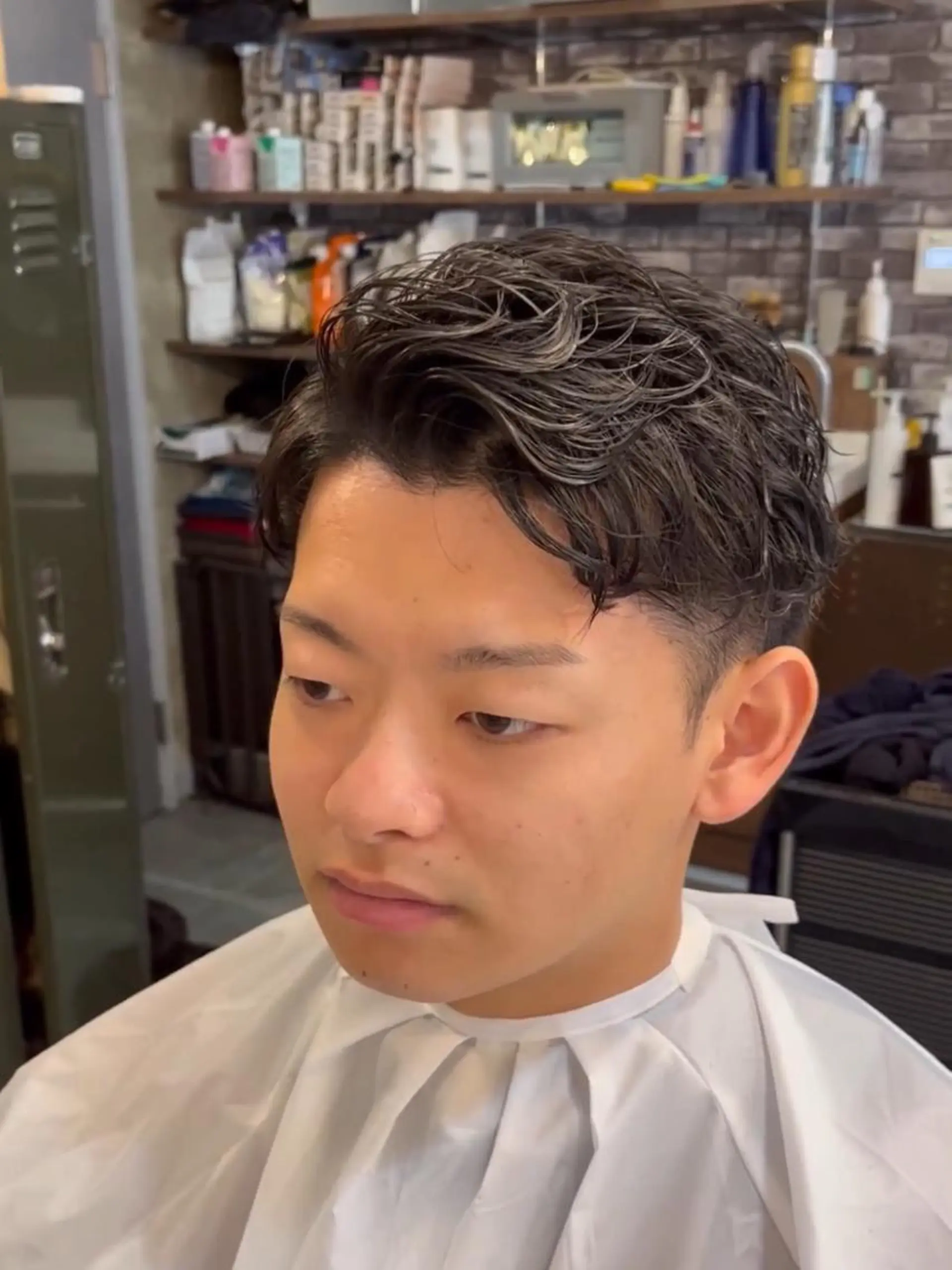 ショート パーマ メンズ CARNEL所属・メンズ専門CANEL かずまのヘアスタイル