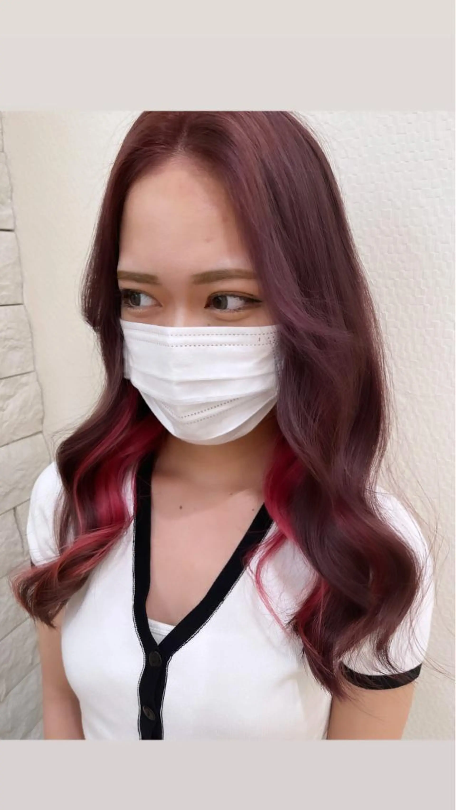 カラー ピンクカラー ヘアカラー 名古屋のピンク好き かずくん🦩のヘアスタイル