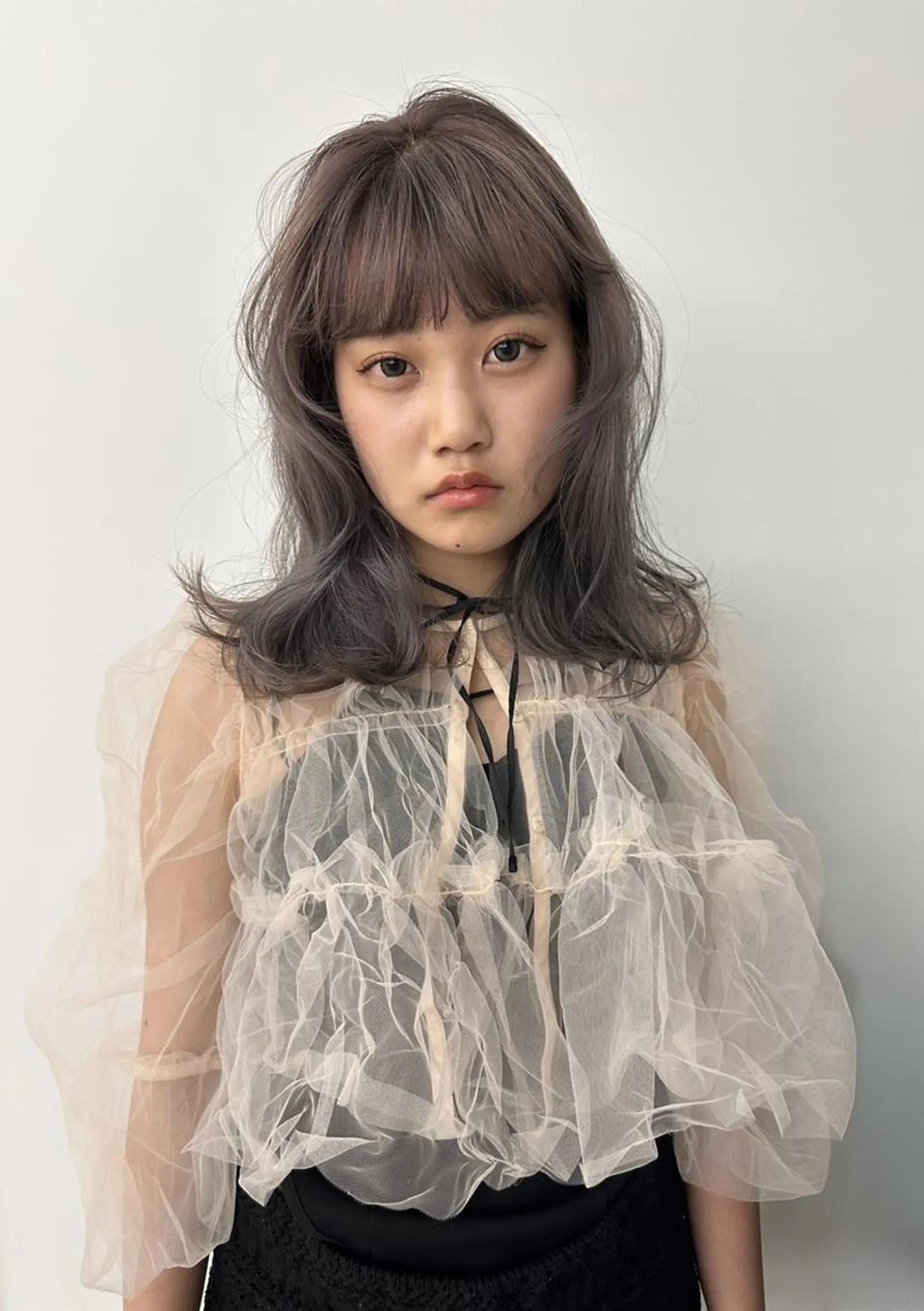 ミディアム ヘアカラー 福岡美容室Daisy hairのヘアスタイル