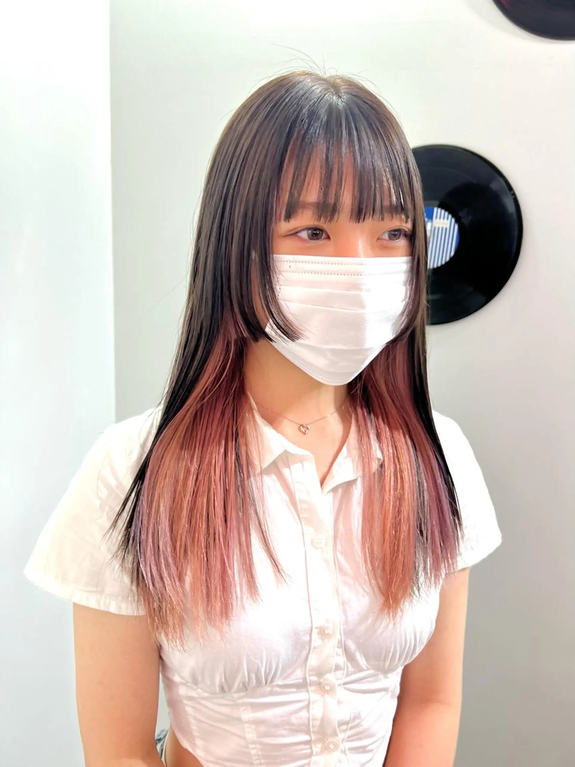 セミロング カラー ヘアアレンジ 🧨ブリーチー×ボブ レイヤー💎じゅえるのヘアスタイル