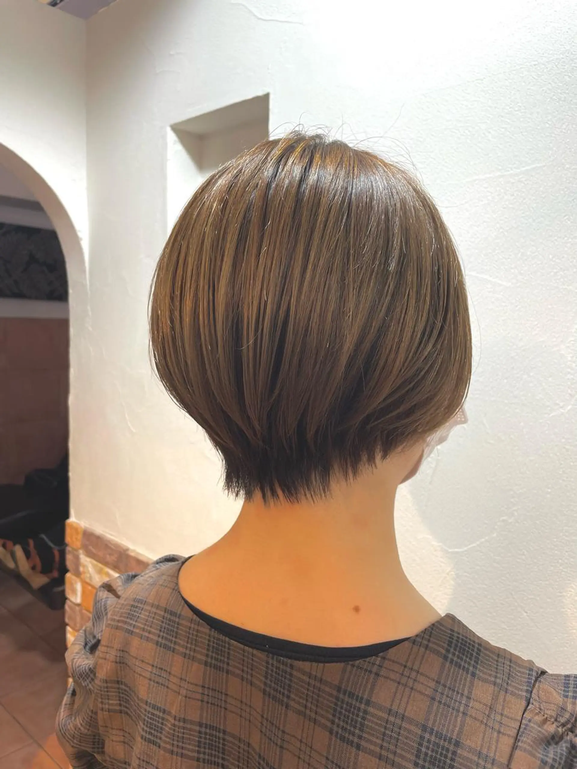 ショート くびれヘア ショートヘア 🦋透明感 艶カラー Rie🦋のヘアスタイル